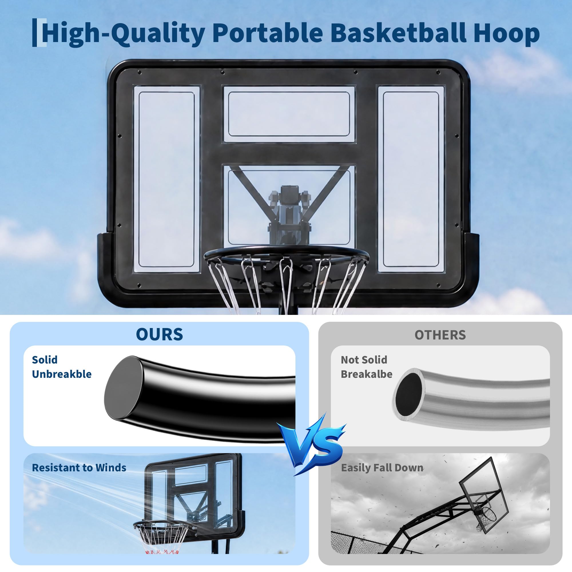 IdealHouse ABC-P5V7DTLM-3PN4H5G Basketball-System - View #3