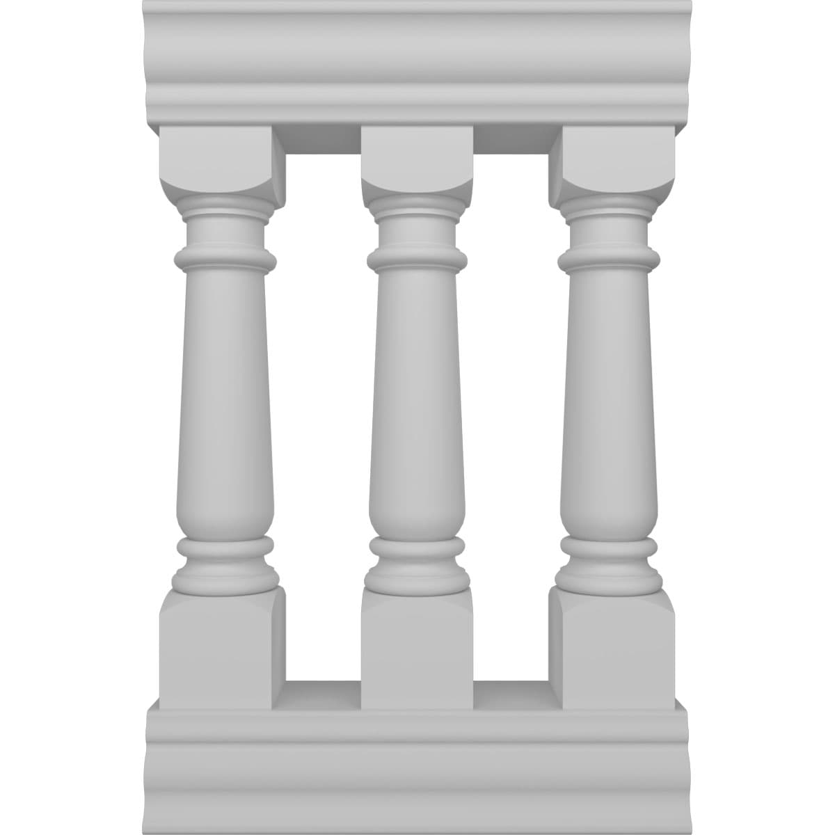 Ekena Millwork BALK40X024WED FiberThane 2-Feet x 40-Inches White Fiberglass Deck Rail Kit