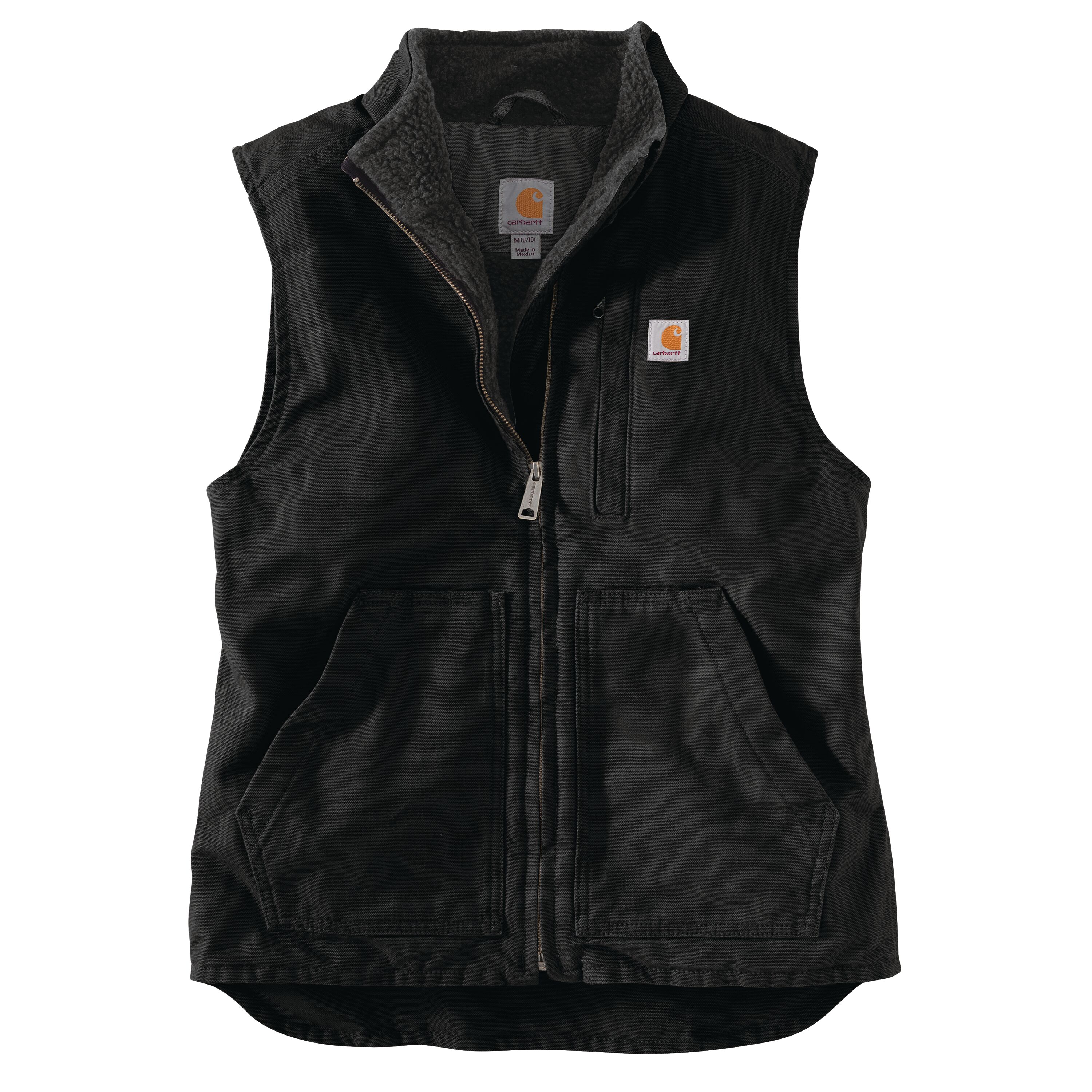Carhartt Women's Brown Polyester Puffer Vest (Small) in the Work