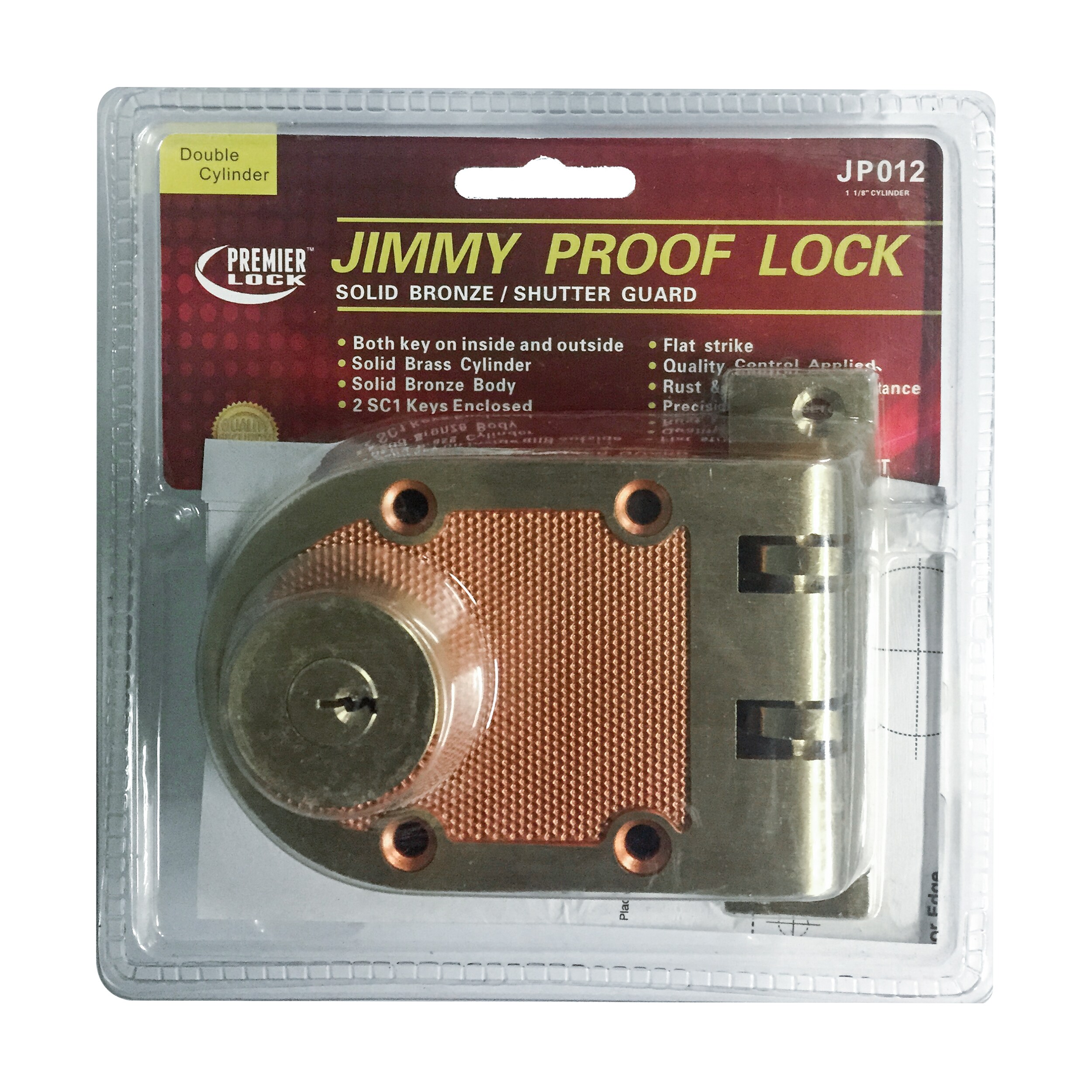 Premier Lock JP012 Door-Deadbolts - View #3