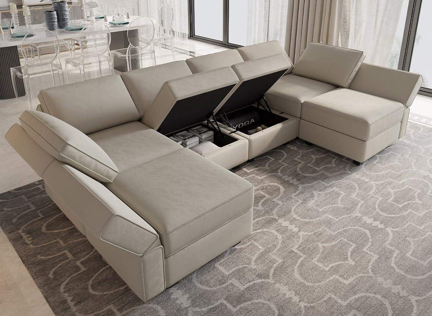 Belffin BF196-A6B-WHITE futons - View #3