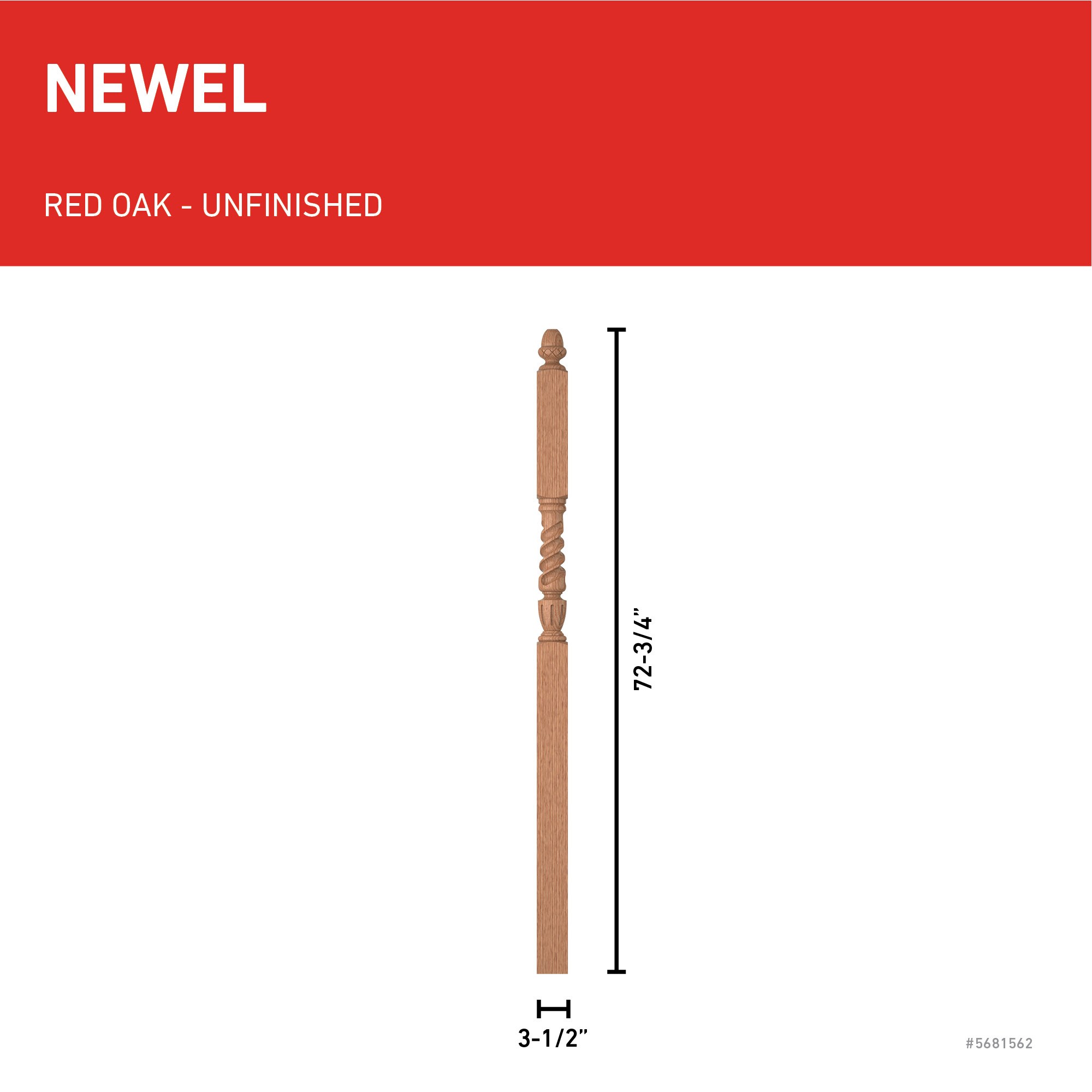 L.J. Smith Stair Systems LJT-3046-O Interior-Stairpart-Newel-Posts - View #3
