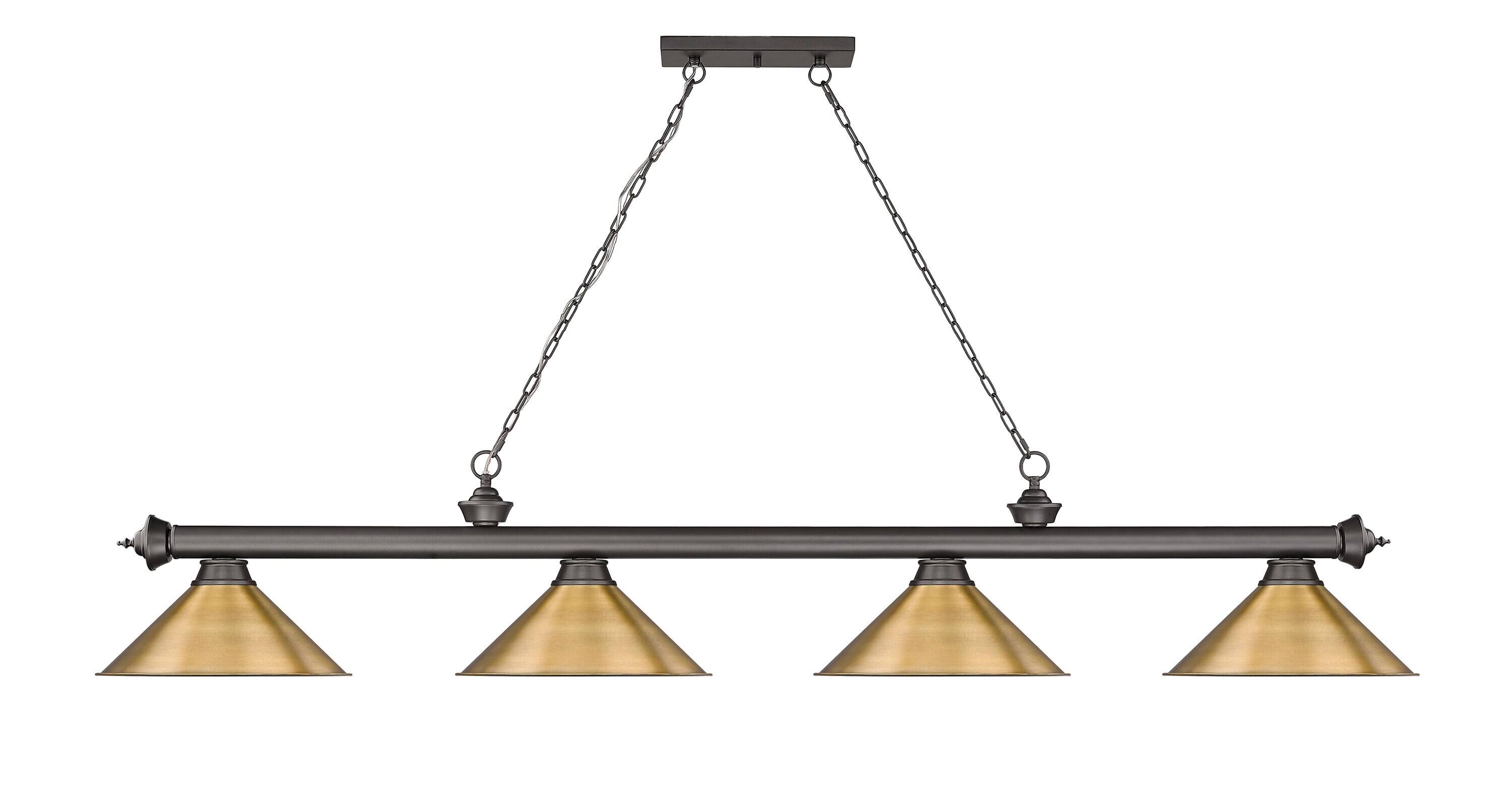 Z-Lite 2306-4BRZ-RB15 Pool-Table-Lighting - View #2