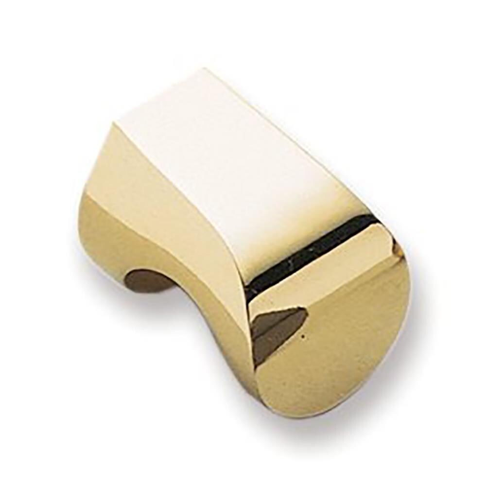 Sugatsune Hook Polished Brass Rectangular Contemporary Cabinet Knob at ...