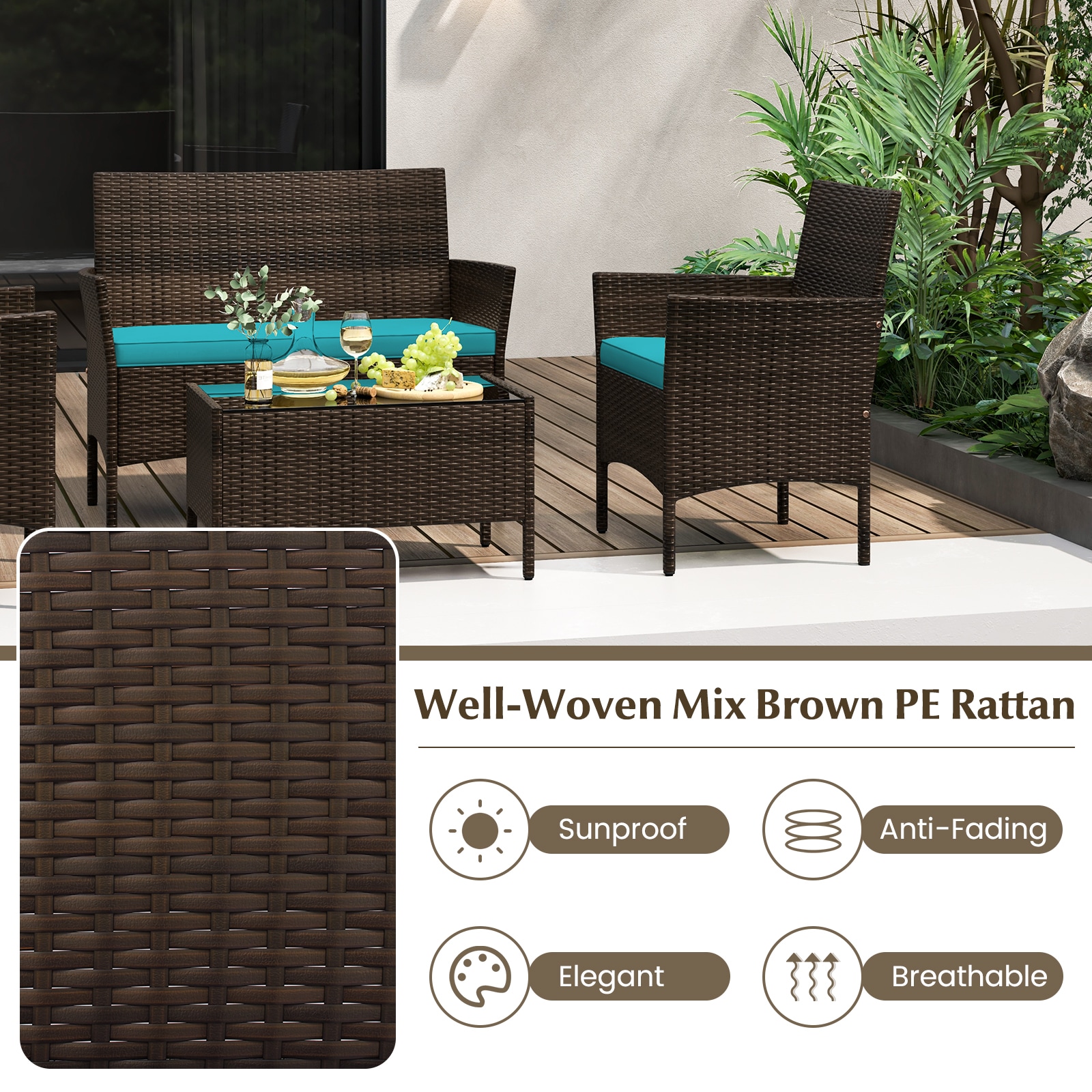 LIVIZA OUG71887TU Patio-Conversation-Sets - View #6