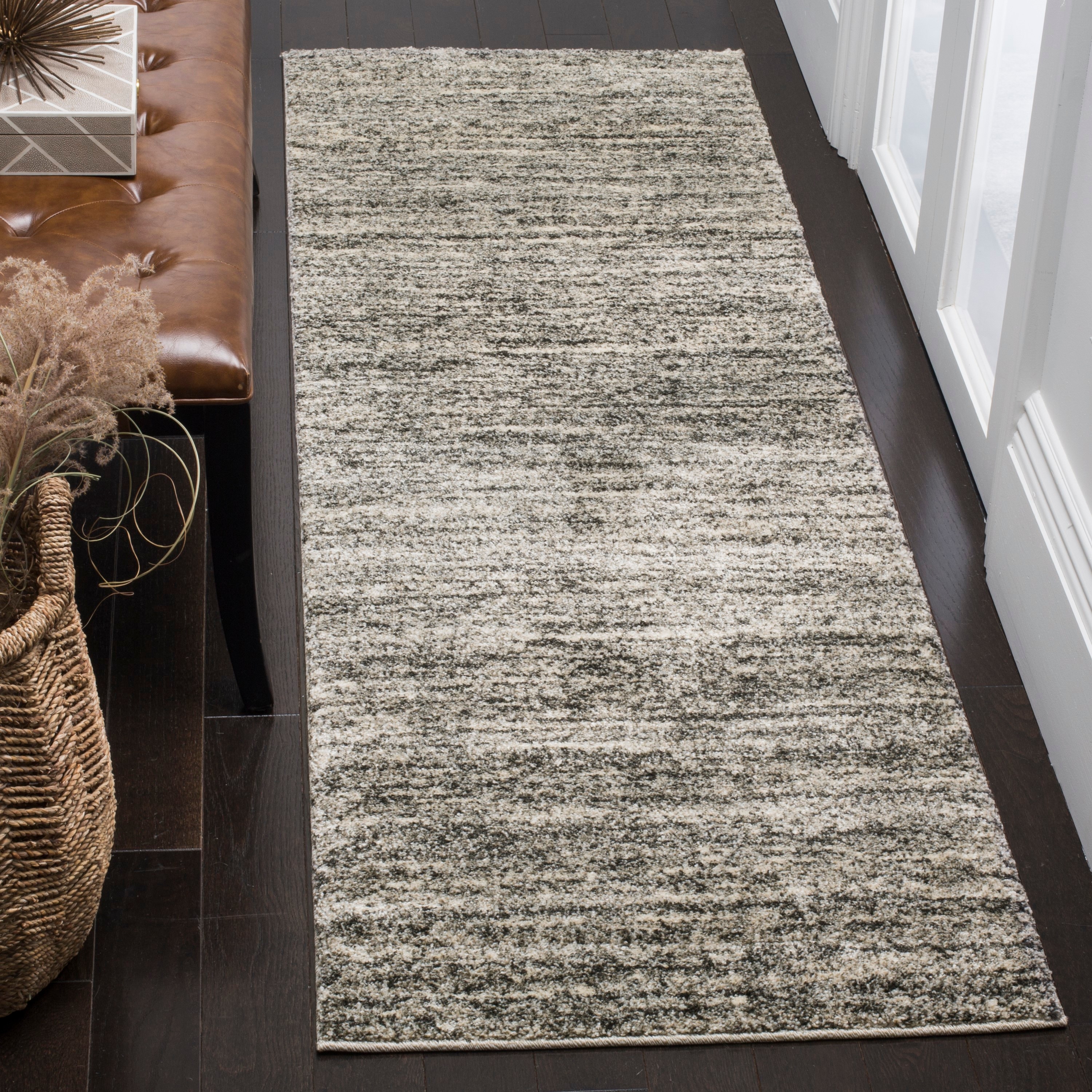 Safavieh RET2133-1180-29 Retro Andrea 2 x 9 (ft) Loomed Polypropylene Ivory/Gray Rectangular Indoor Abstract Lodge Runner rug