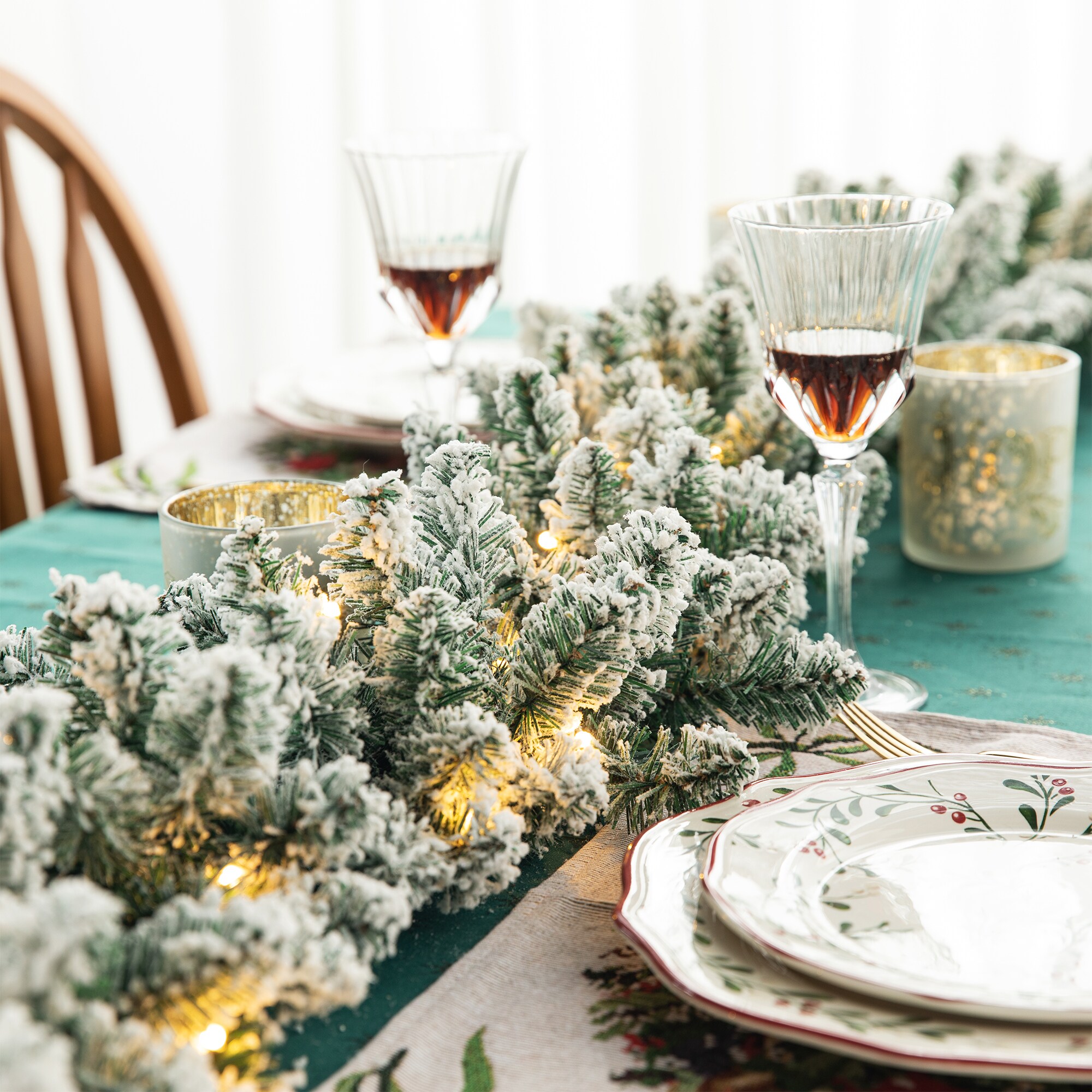 Glitzhome 2016000026 Artificial-Christmas-Garland - View #5