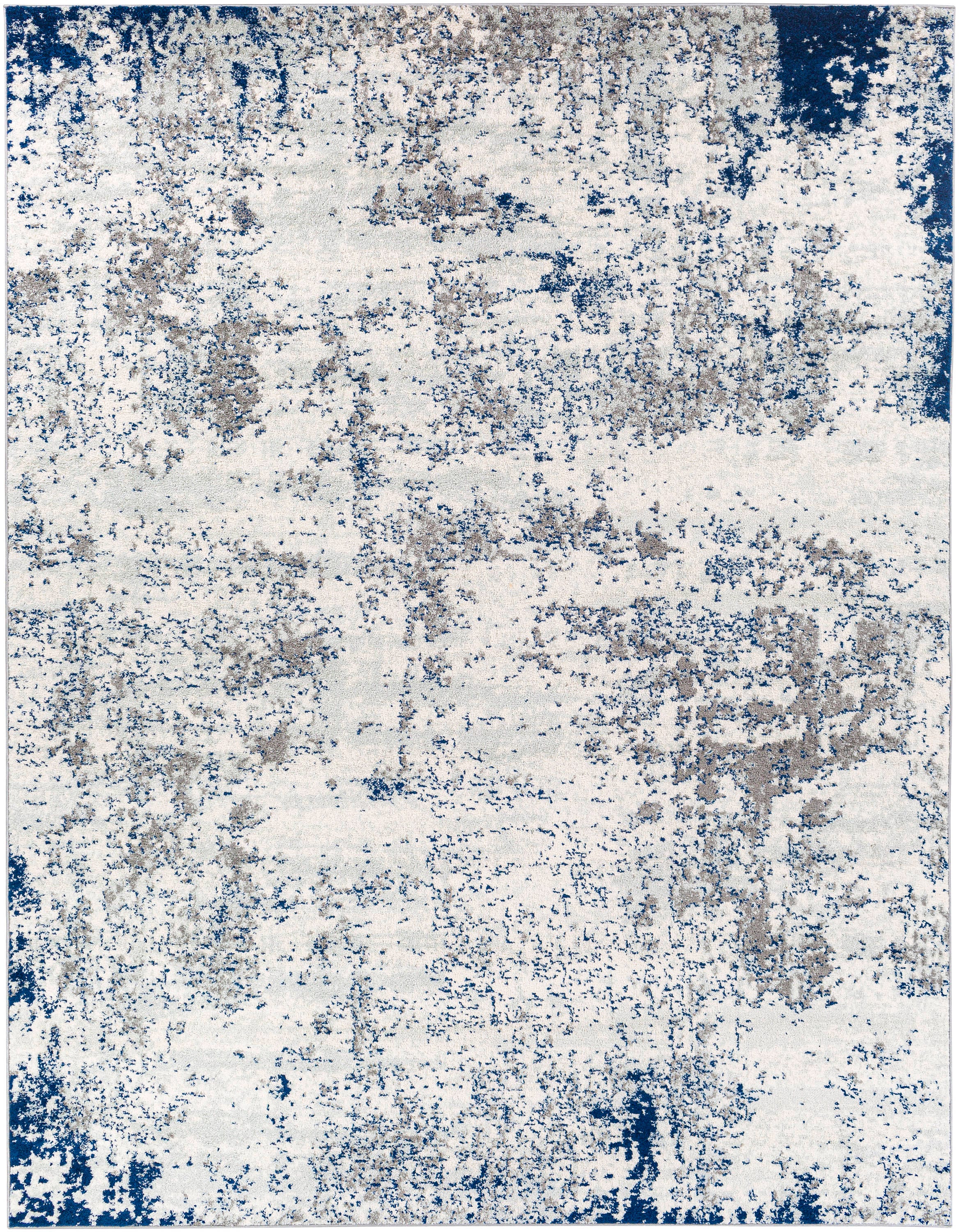 Livabliss SUN2319-710103 Sunderland 8 x 10 (ft) Polypropylene Dark Blue/Gray Rectangular Indoor Abstract Mid-Century Modern Area rug