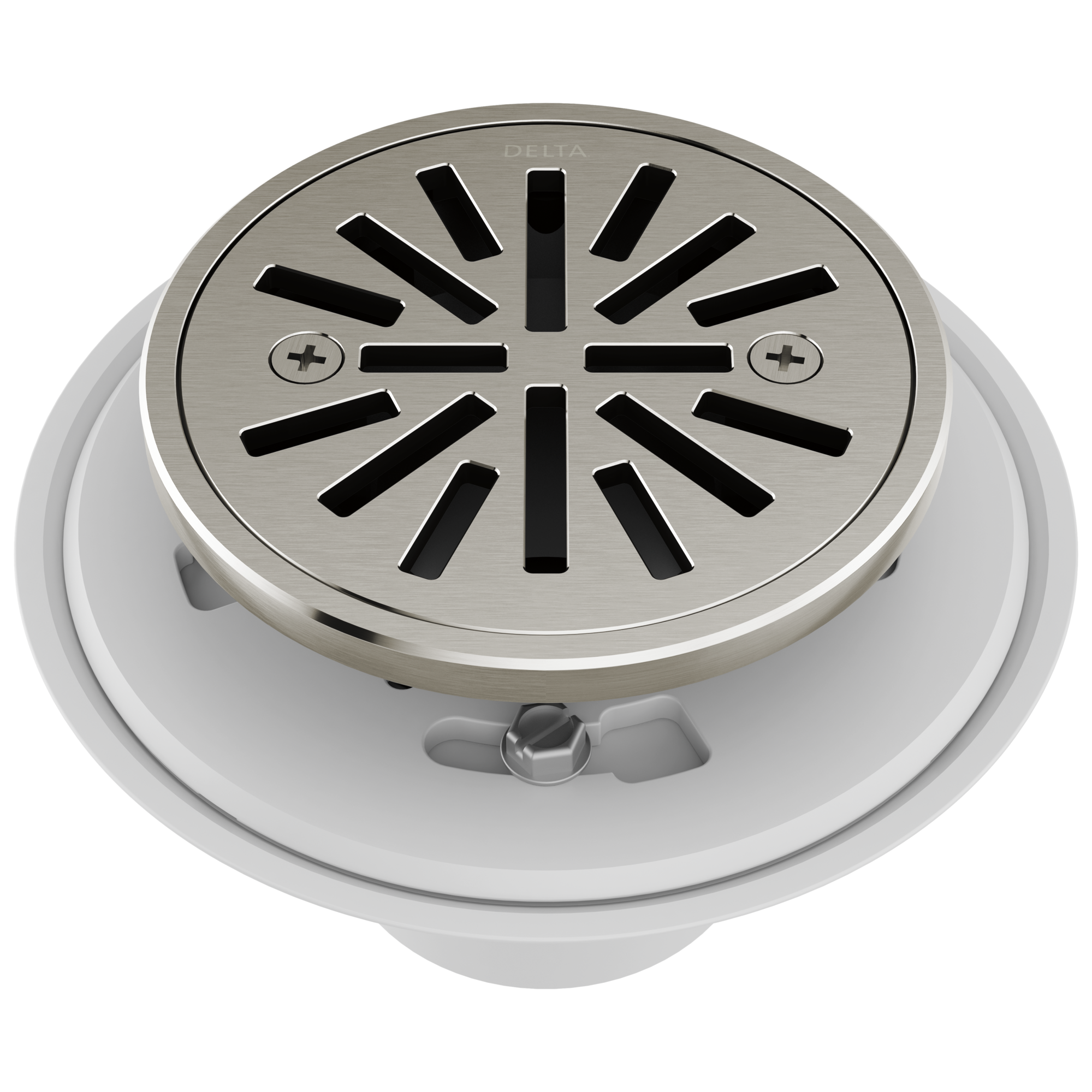Delta DT061411-SS 4-in Tile-In Brass Round Shower Drain In Stainless