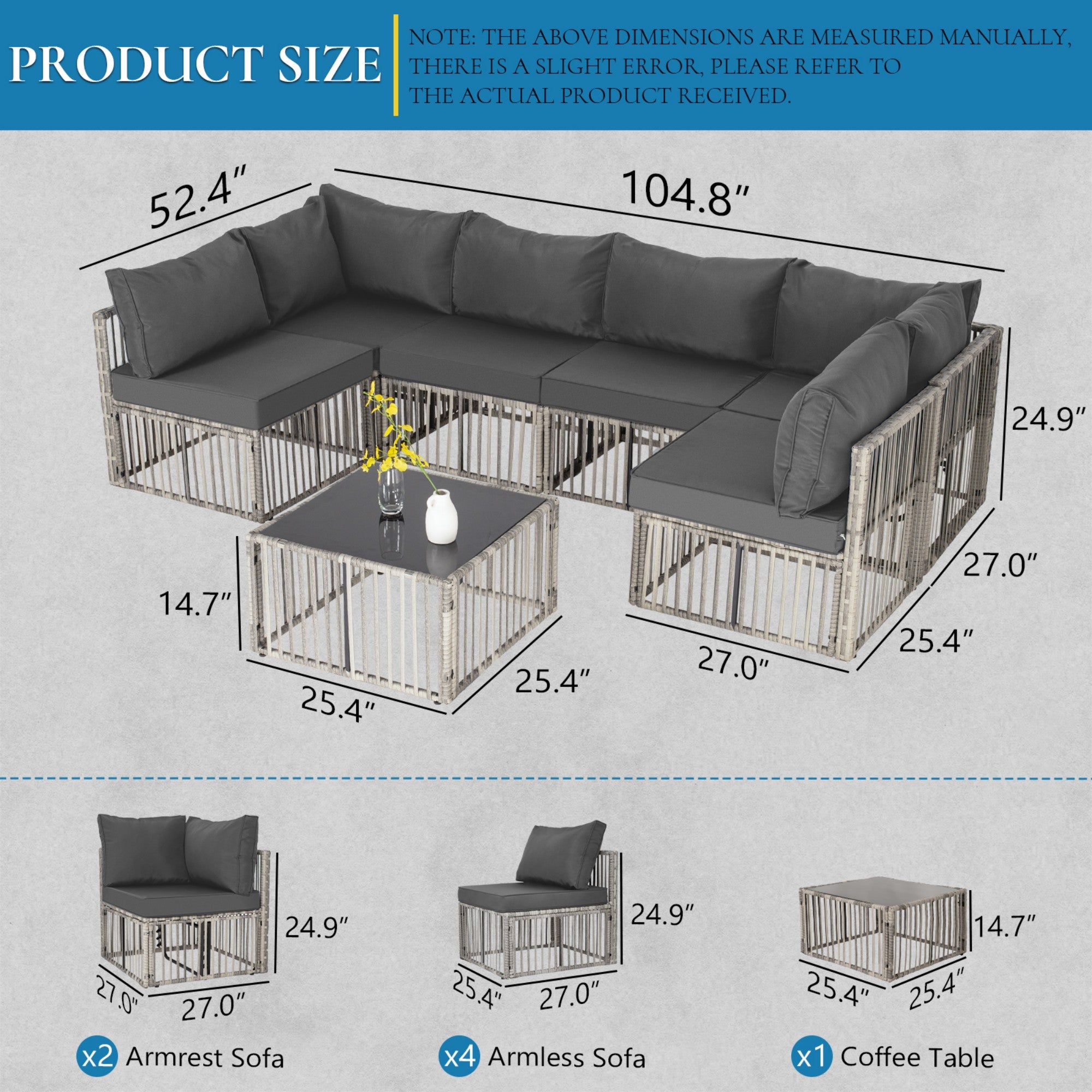 Boyel Living BL-FRSKT00GYGY Patio-Sofas-Daybeds - View #9