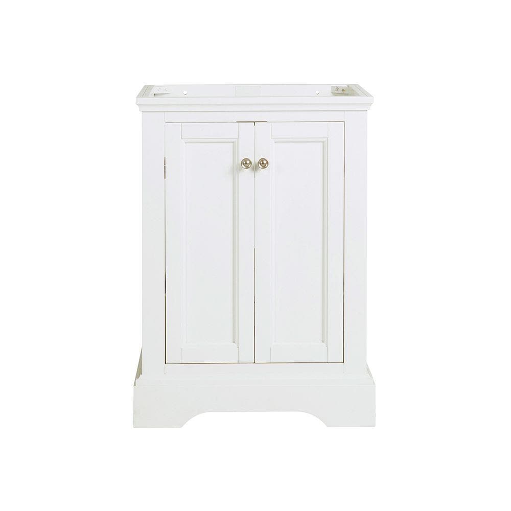 Fresca FCB2424WHM Windsor 24-in Matte White Bathroom Vanity Base Cabinet without Top