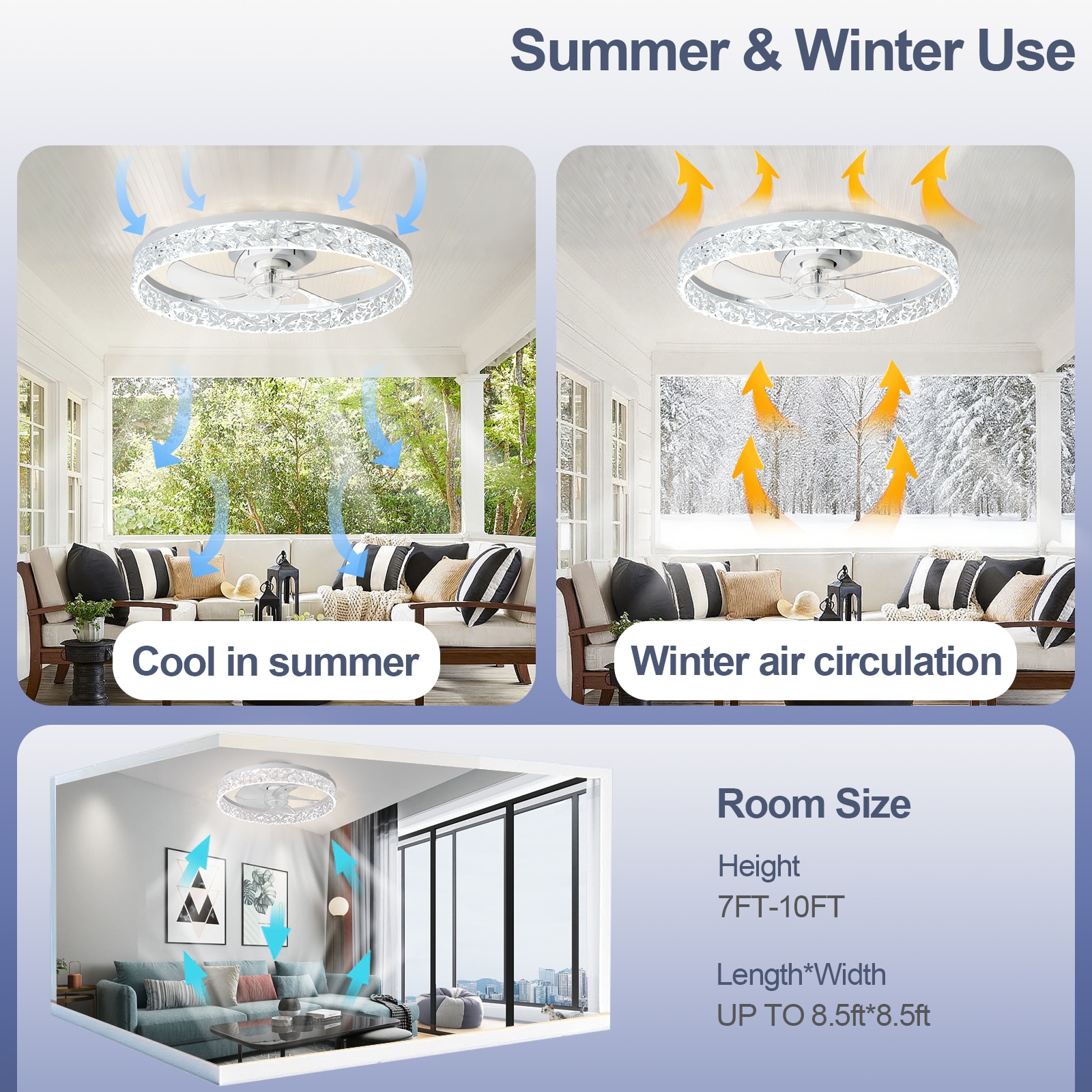 Depuley WS-FPZ196-20C-WH-LW Ceiling-Fans - View #6