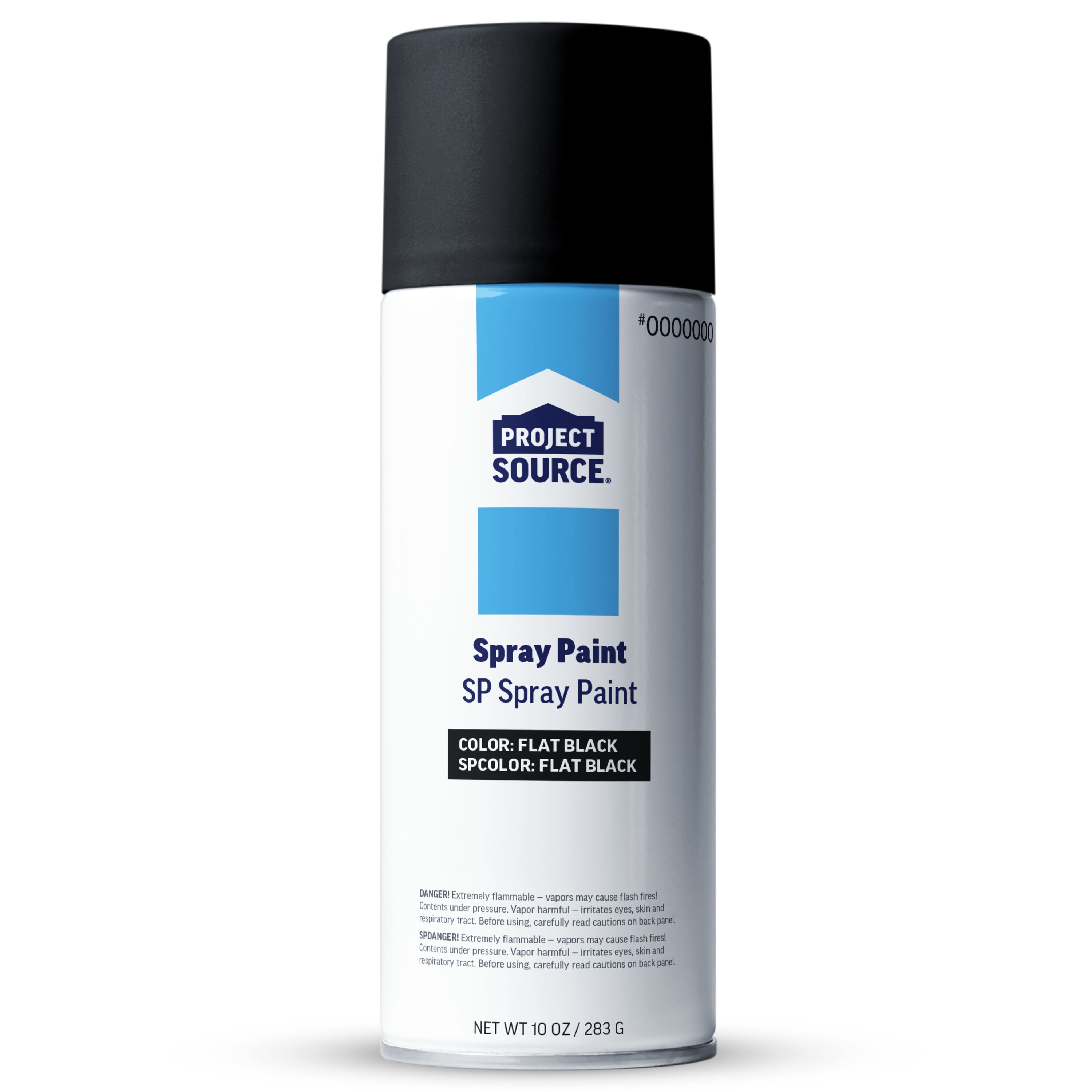 Project Source Gloss Black/Flat Spray Paint (NET WT. 10-oz in the Spray ...