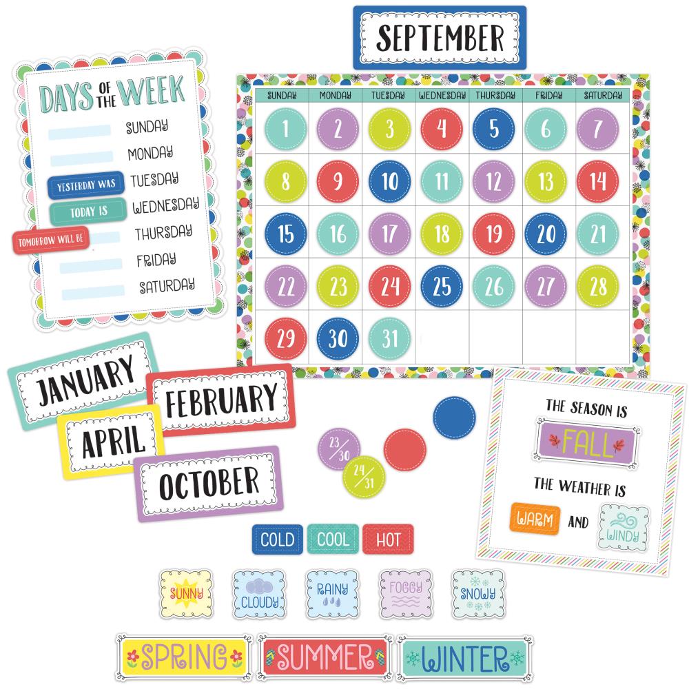 Creative Teaching Press Color Pop Calendar Bulletin Board Set, 2 Sets ...