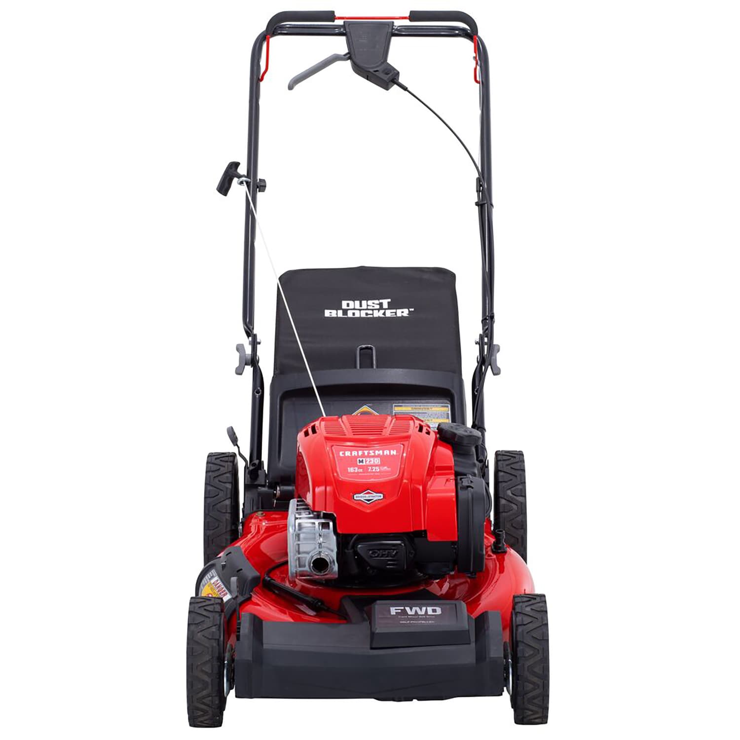 CRAFTSMAN M230 21-in Gas Self-propelled Lawn Mower with 163-cc