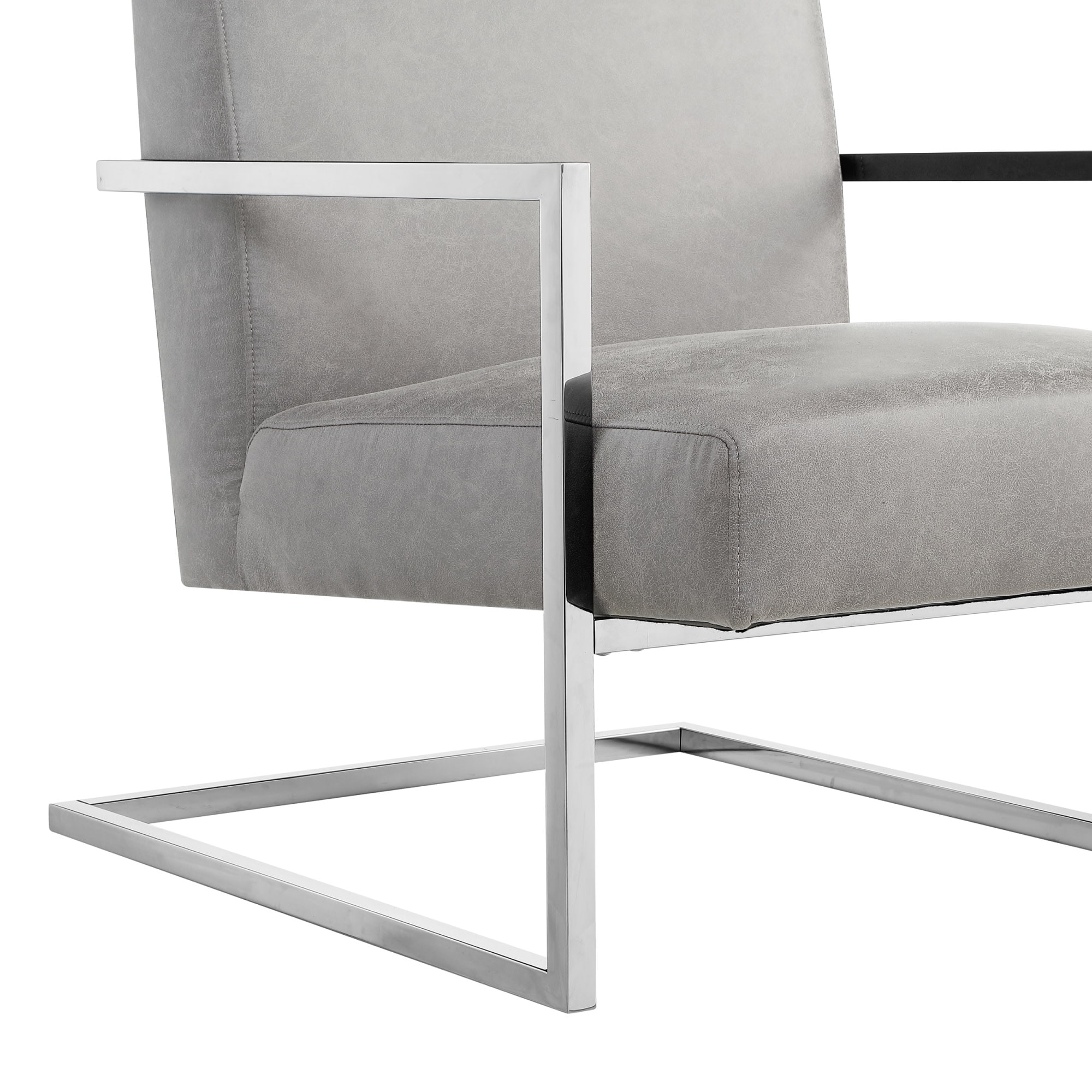 Chrome accent online chair