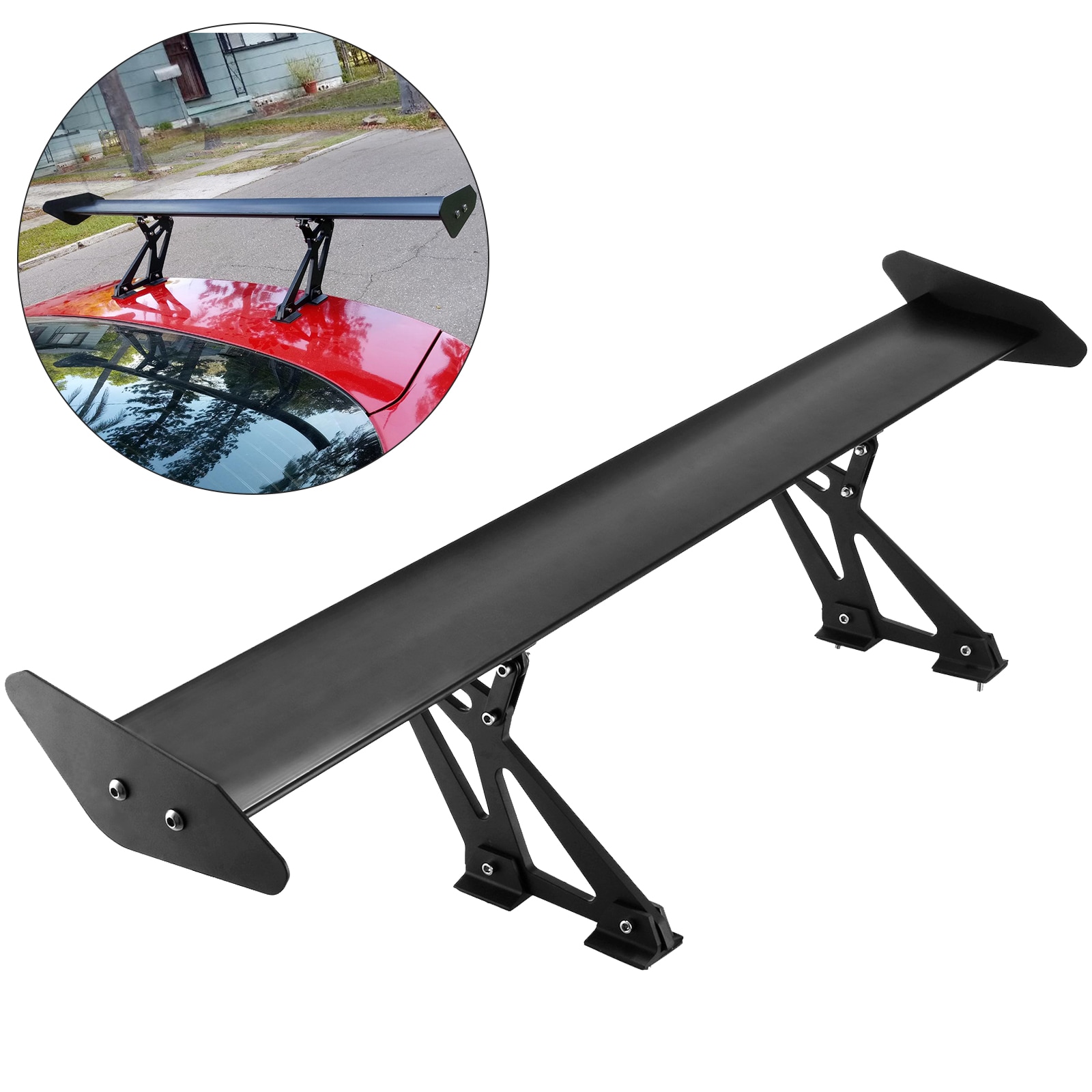 VEVOR Single Deck Gt Wing Car Spoiler Adjustable Universal 43.3Inch ...