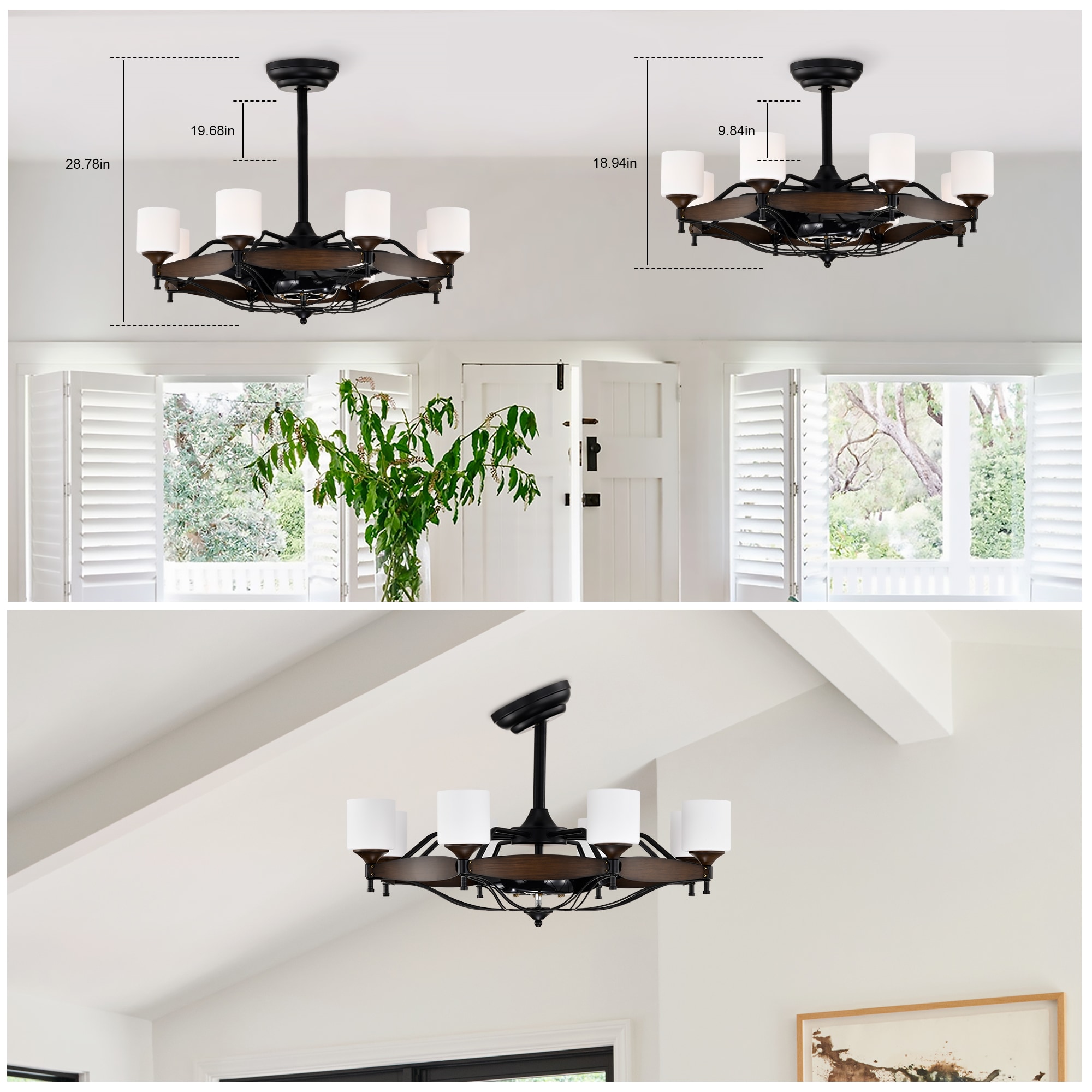 WELLFOR AMVS-C01 Ceiling-Fans - View #2