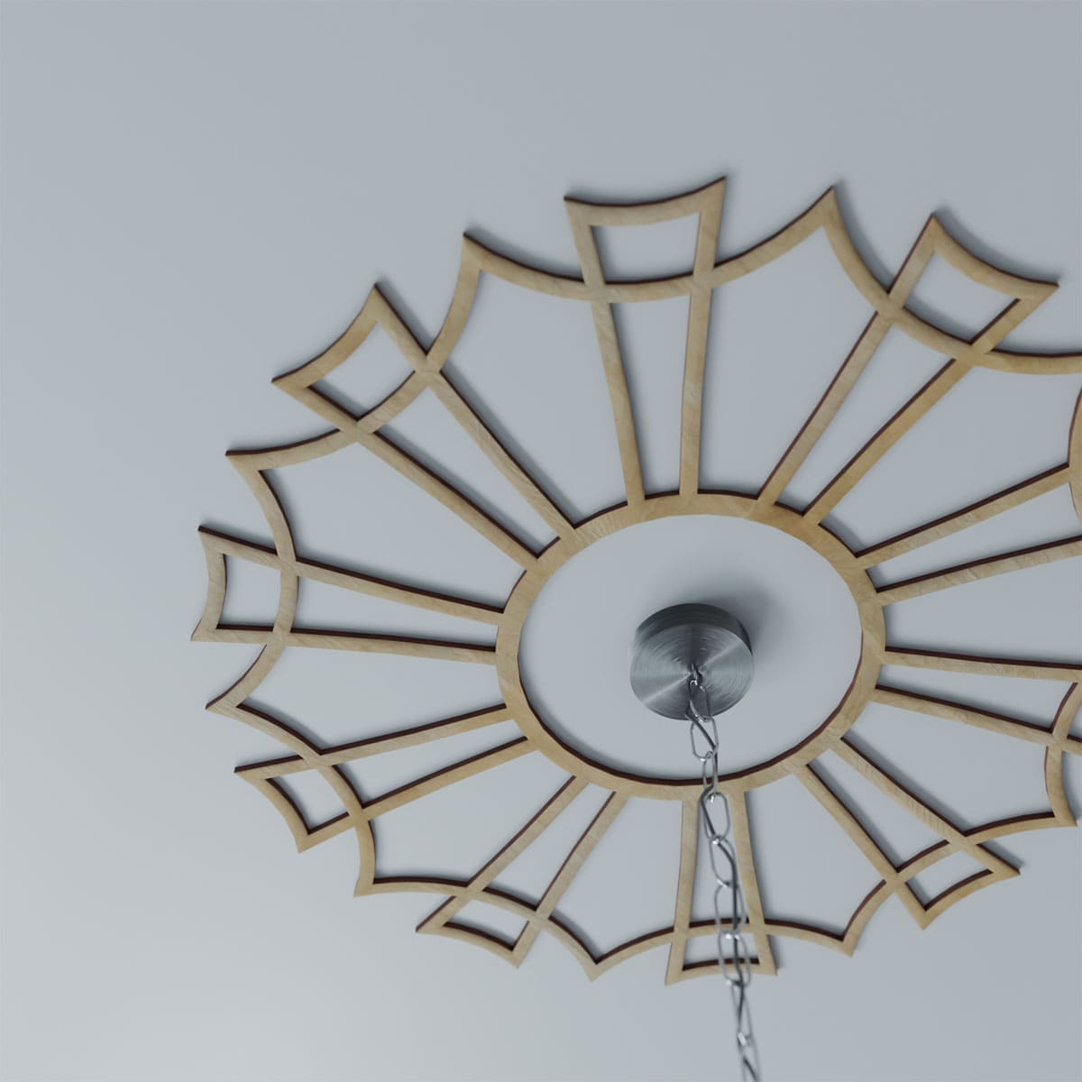 Ekena Millwork CMWP22X22X0375AUHI Ceiling-Medallions - View #10