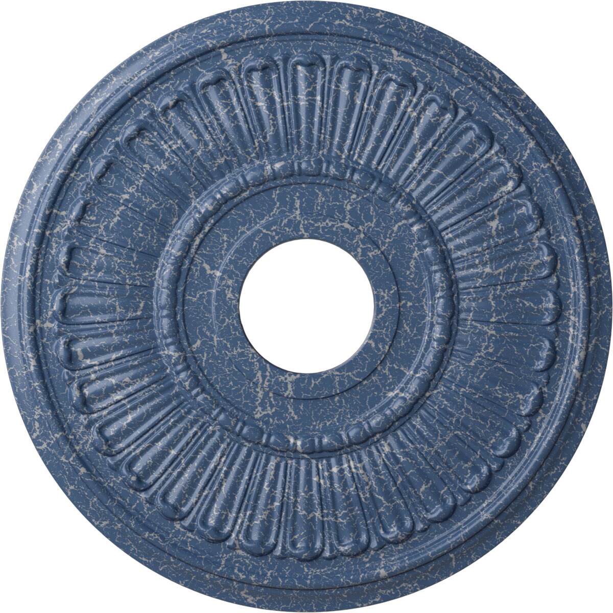 Ekena Millwork CM16MLAMC Melonie 16-in W x 16-in L Painted Americana Crackle Polyurethane Whole Ceiling Medallion