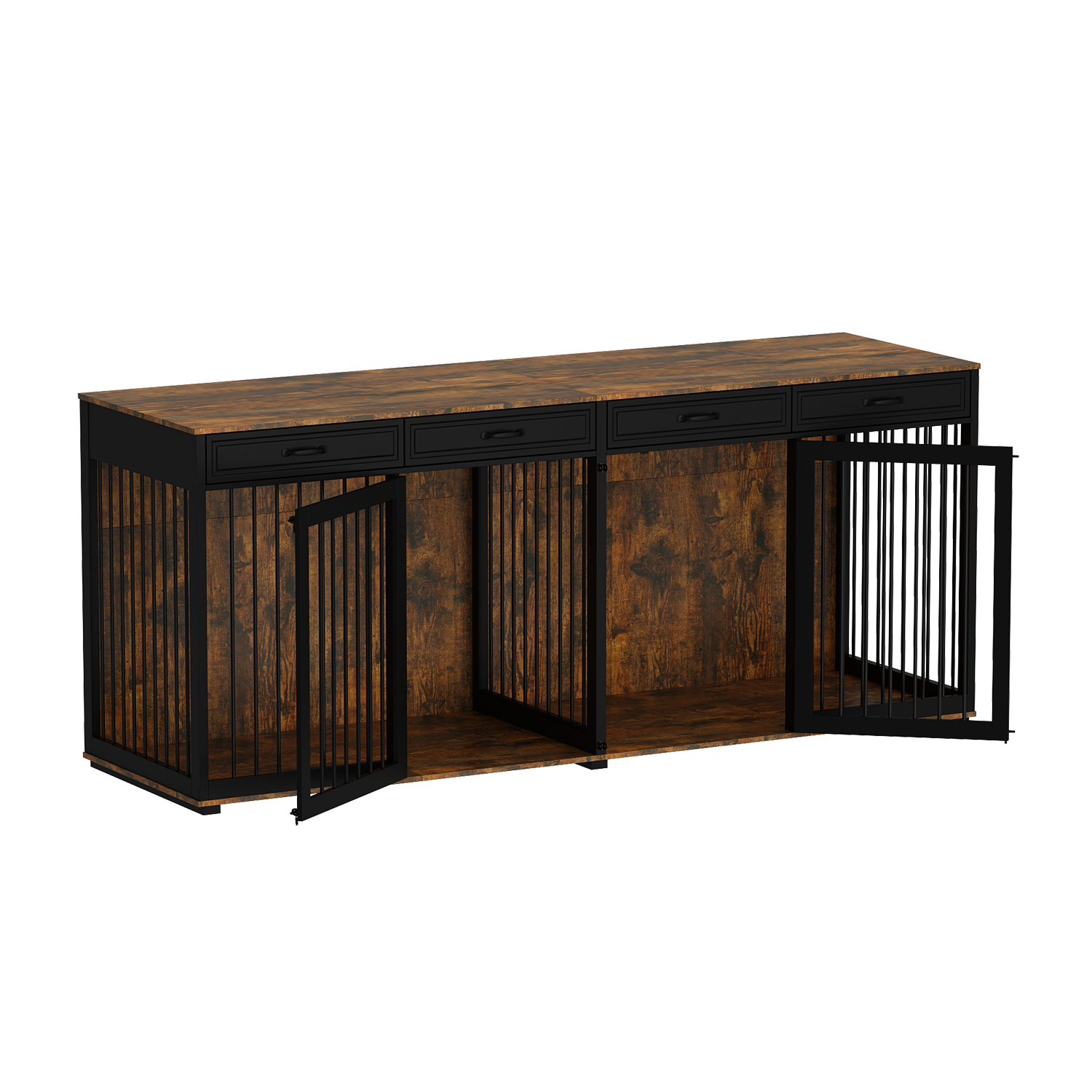 MIDHAM Composite Indoor Kennel with roof for Any Pet Dog ( 7.74-ft