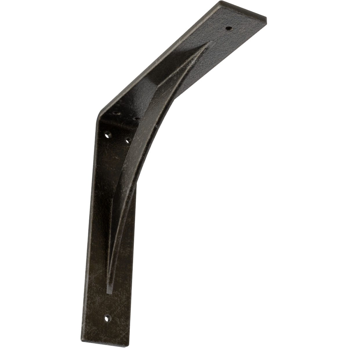 Ekena Millwork BKTM02X10X10LEAWS Legacy 10-in x 2-in x 10-in Gray Steel Mounting bracket
