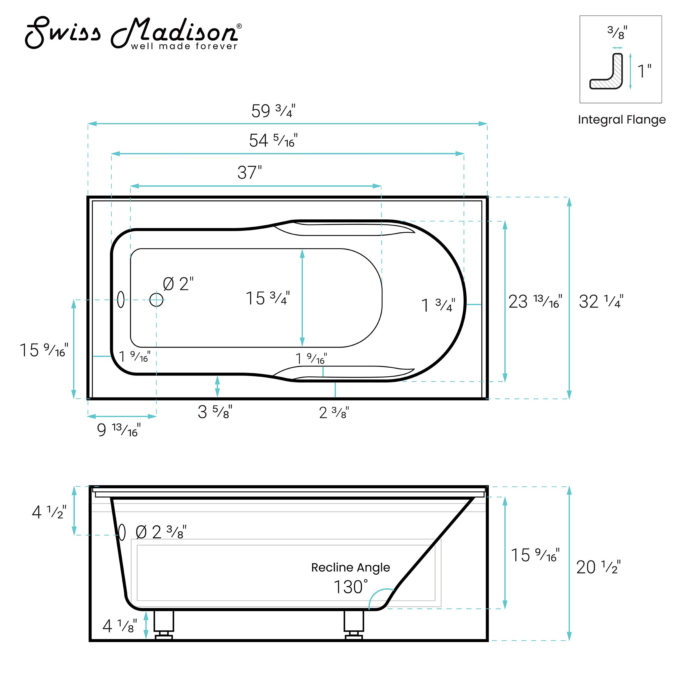 Swiss Madison SM-25-ABBAS05WH bathtubs - View #8