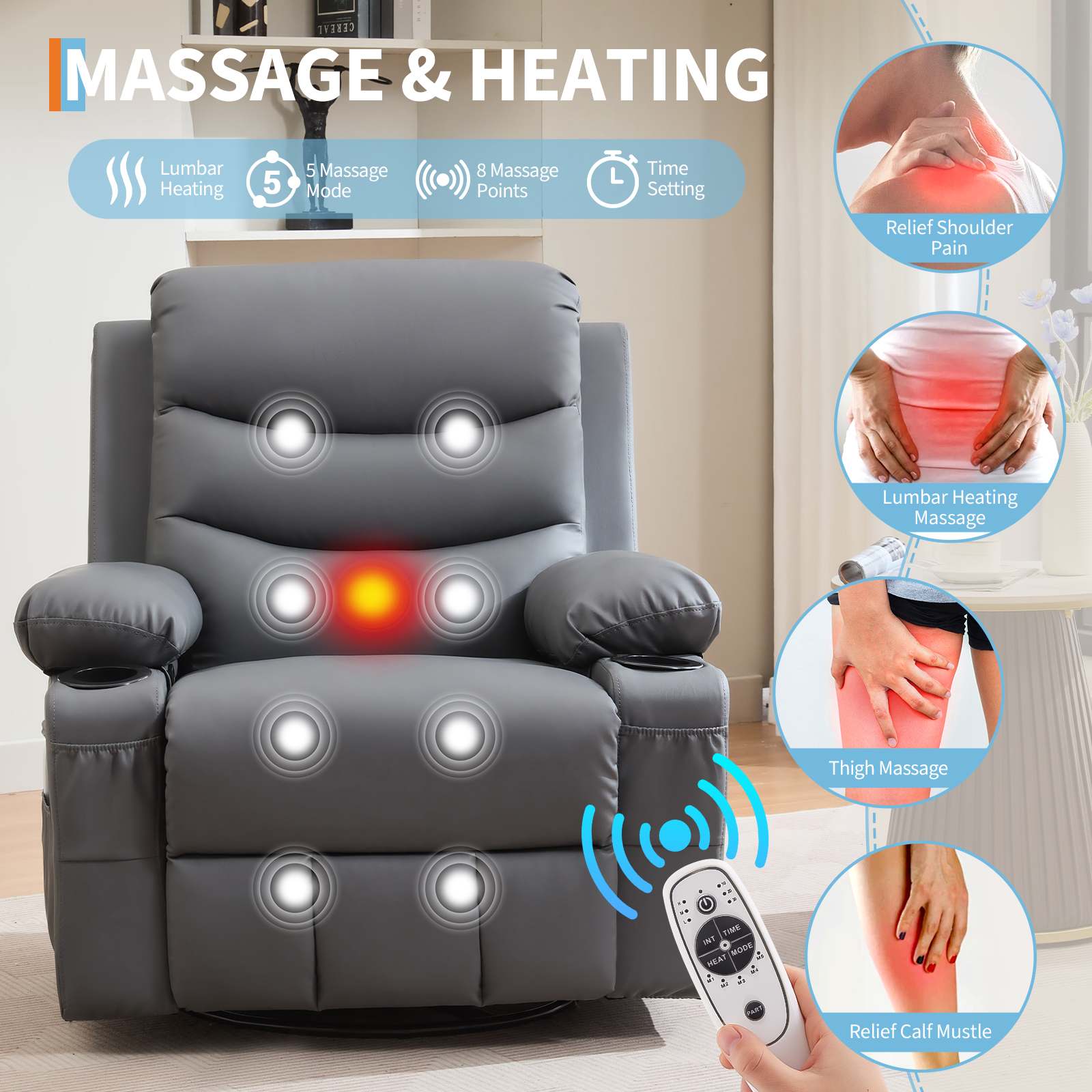 Qeetex SUN-PHK-34BY9DFN recliners - View #4