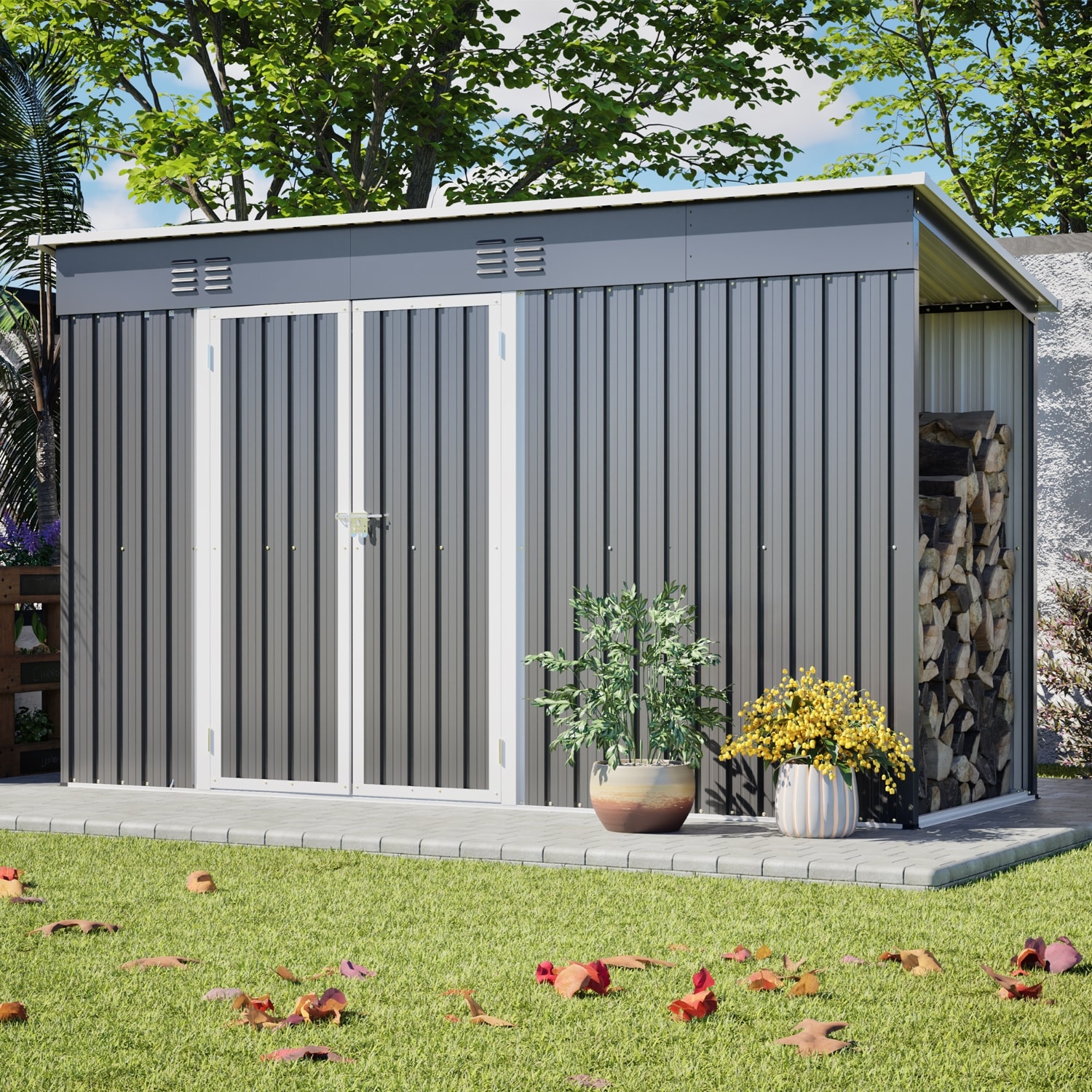 Wooakway FXLS0605-605A10 Metal-Storage-Buildings-Sheds - View #3