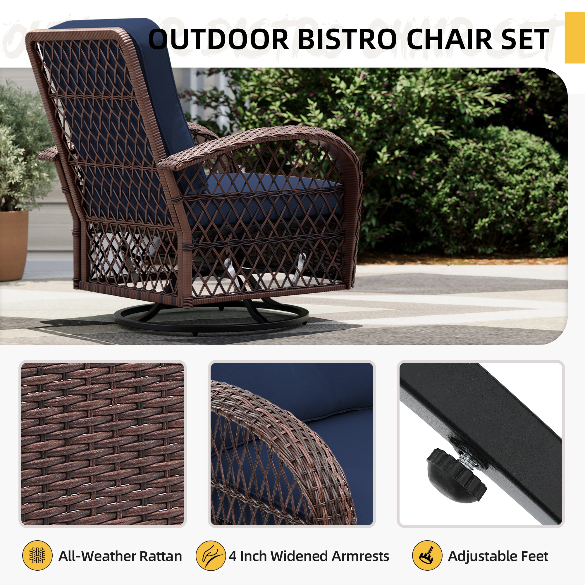 UPHA Y9BR-CJ2-NA Patio-Chairs - View #5