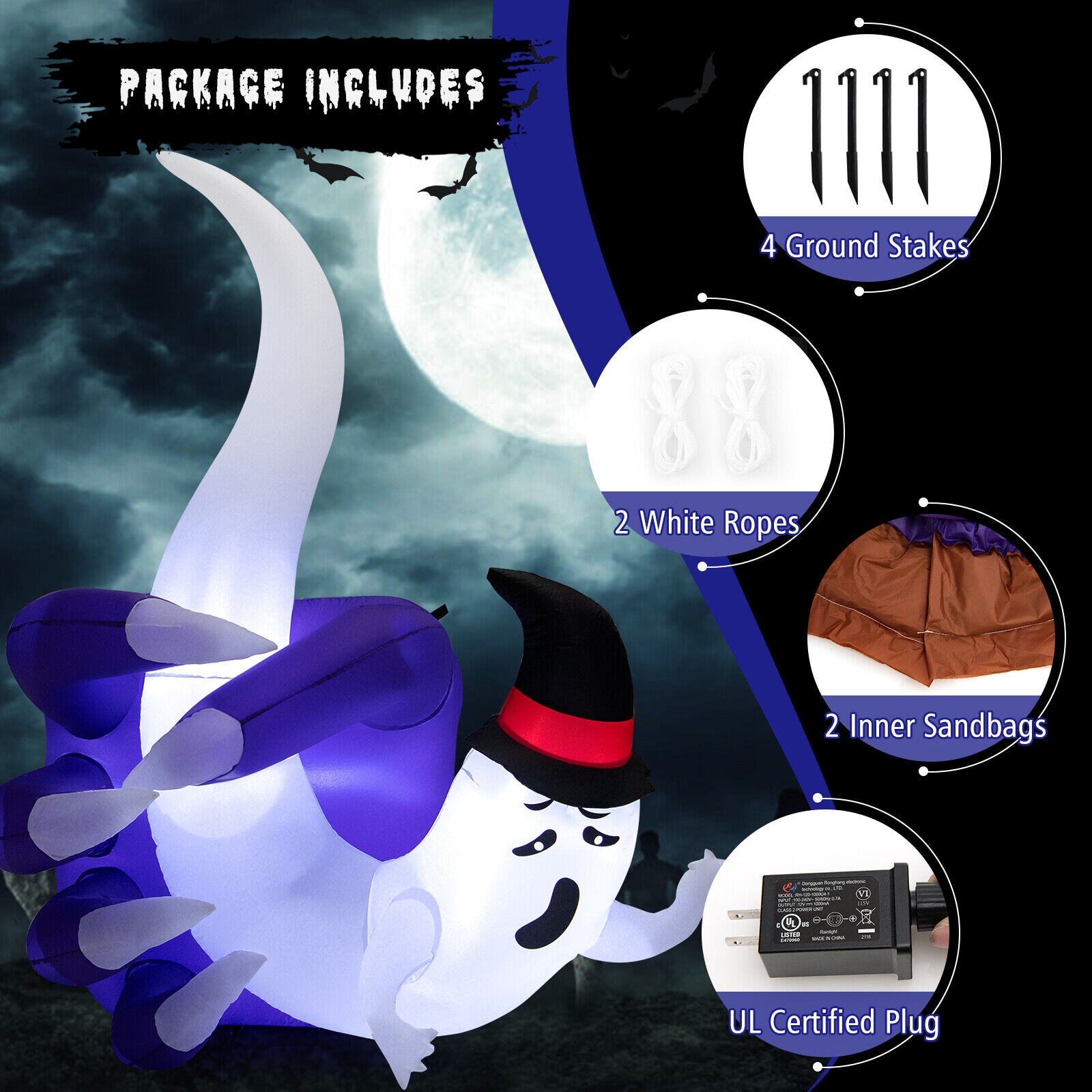 WELLFOR HYG23896US Outdoor-Halloween-Decor - View #3