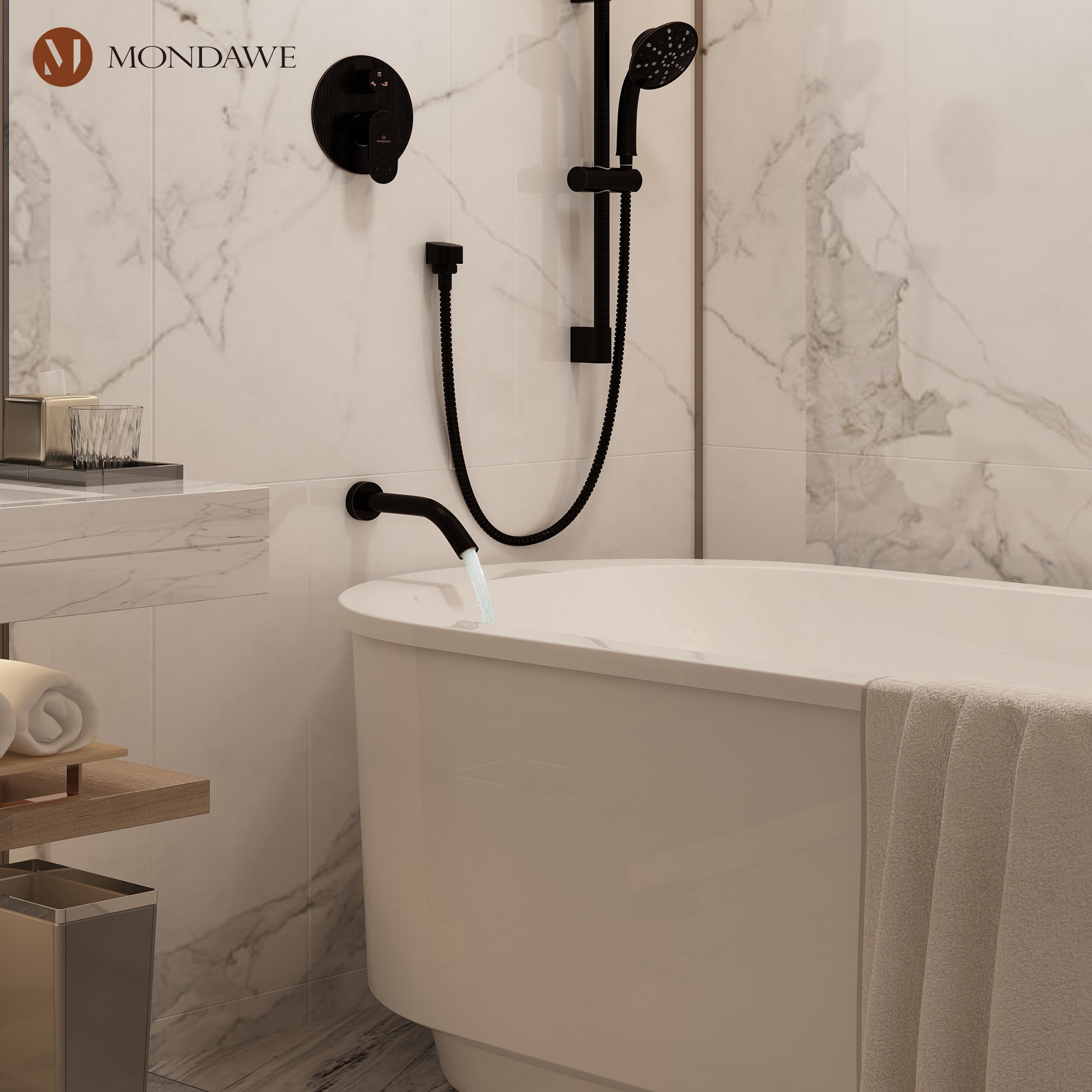 Mondawe MD-A3815-ORB3 Showerhead-Bar-Panels - View #5