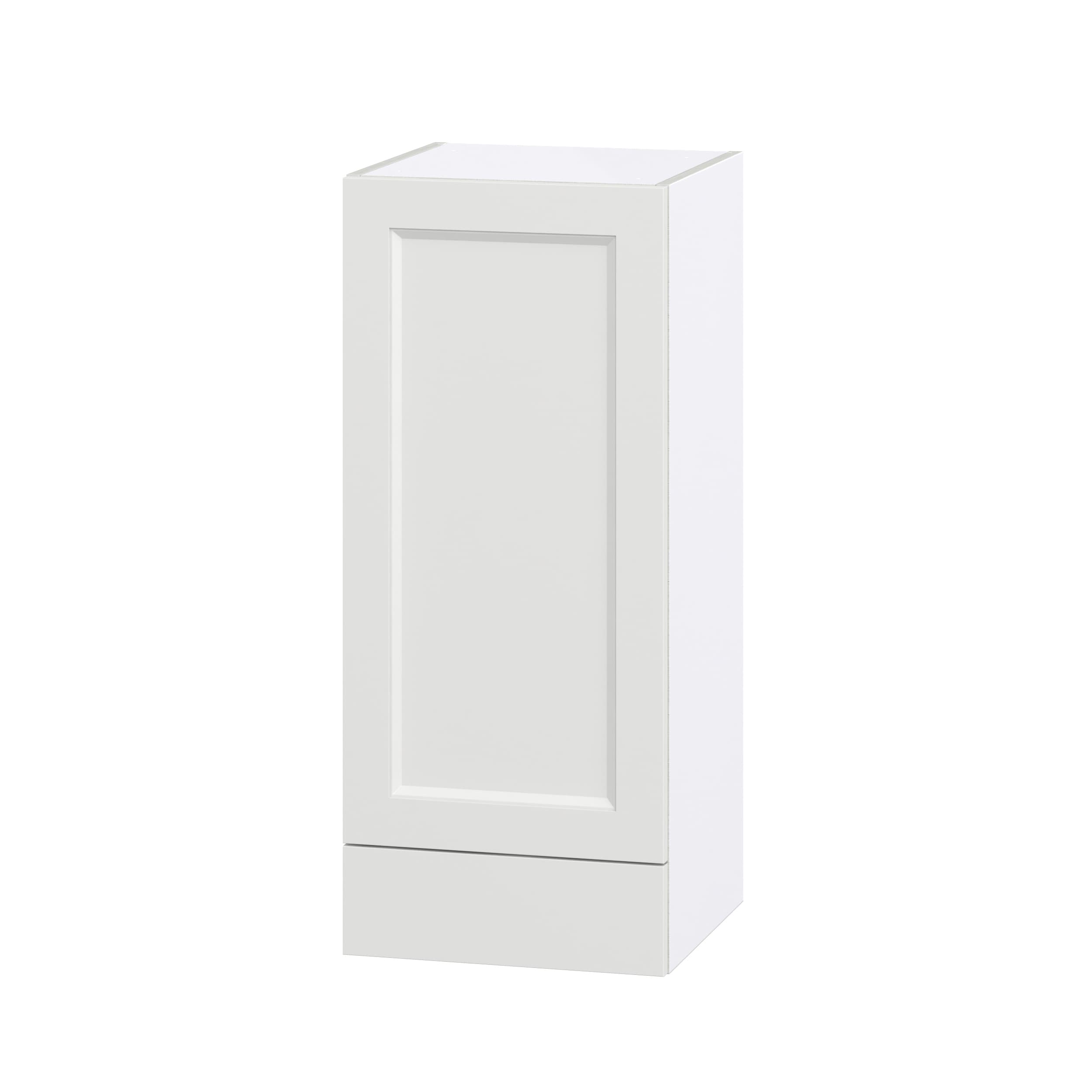 Hugo&Borg Riviera 15-in W x 40-in H x 14-in D Bright White 1-Drawer Wall Fully Assembled Cabinet (Recessed Panel Shaker Style)