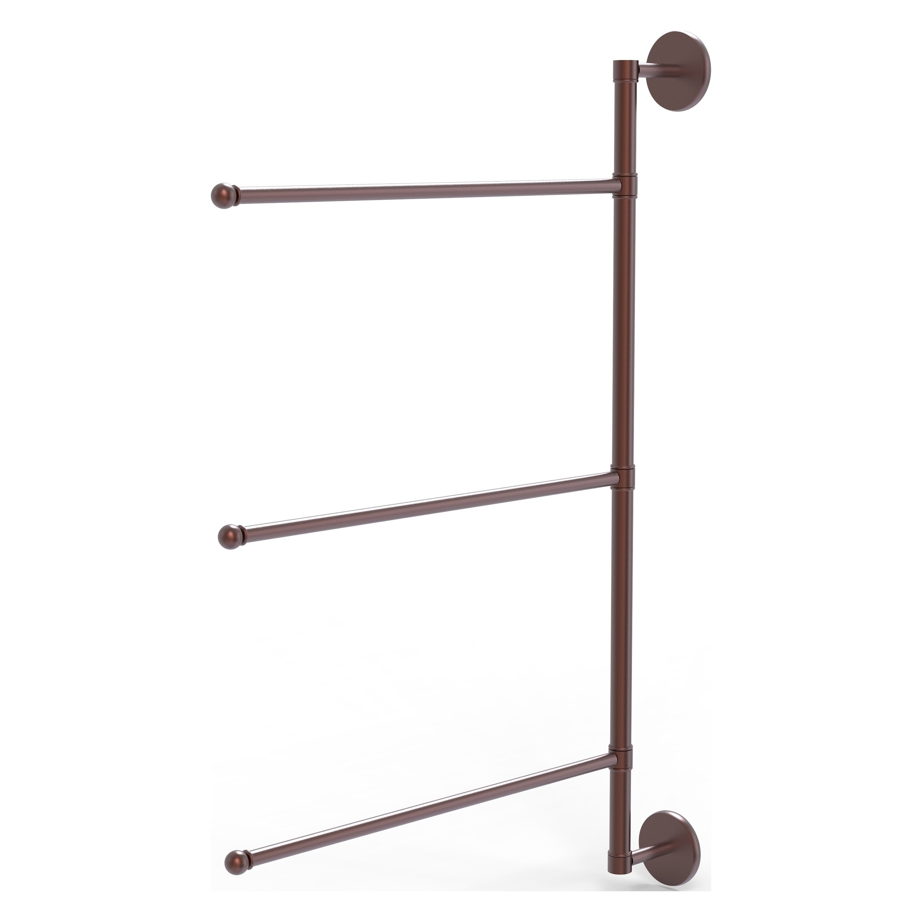 Allied Brass P1027/3/16/28-CA Prestige Skyline 28-in Antique Copper Wall mount Single Towel Bar