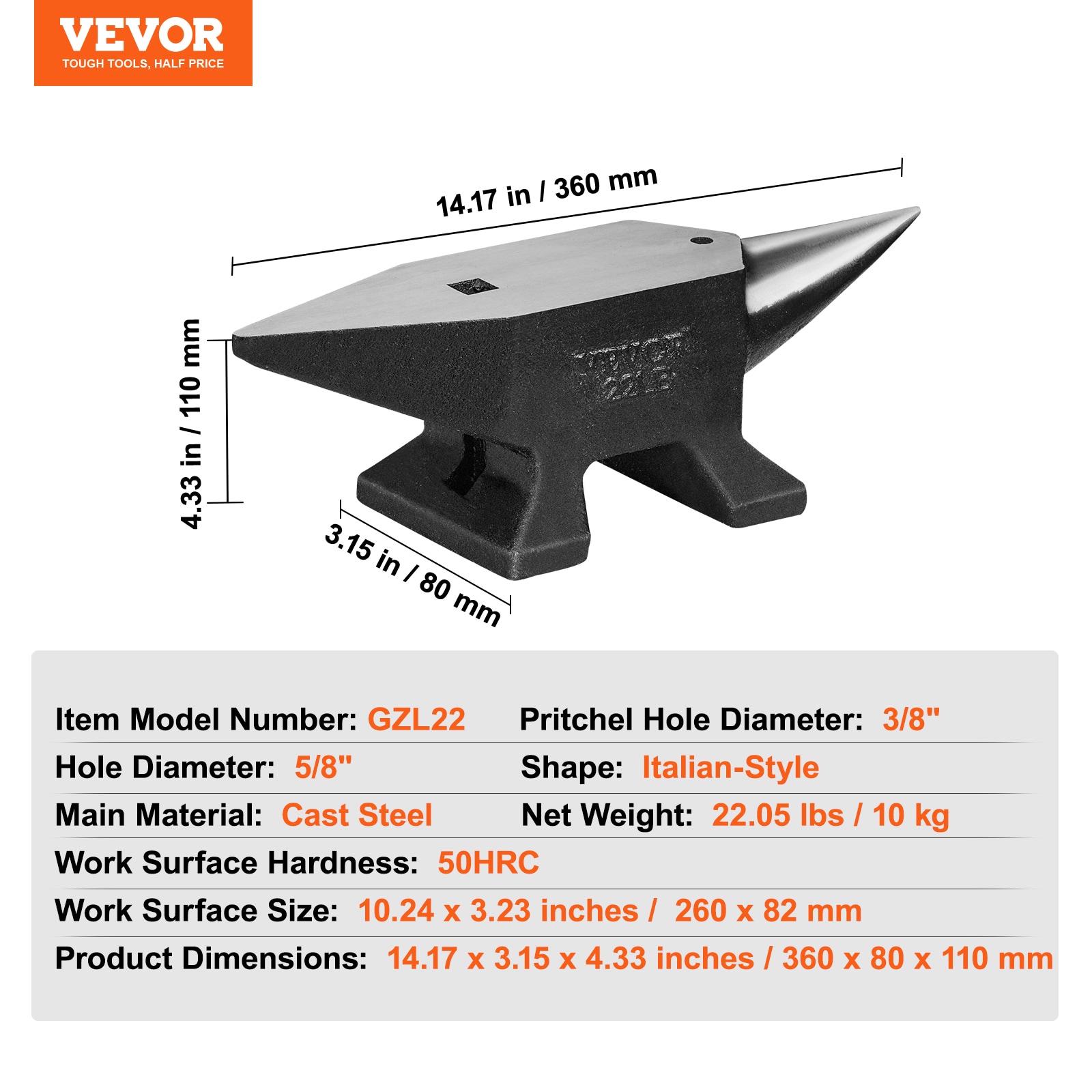 VEVOR ZT22LBITALIANJYDMV0 b101309 - View #8