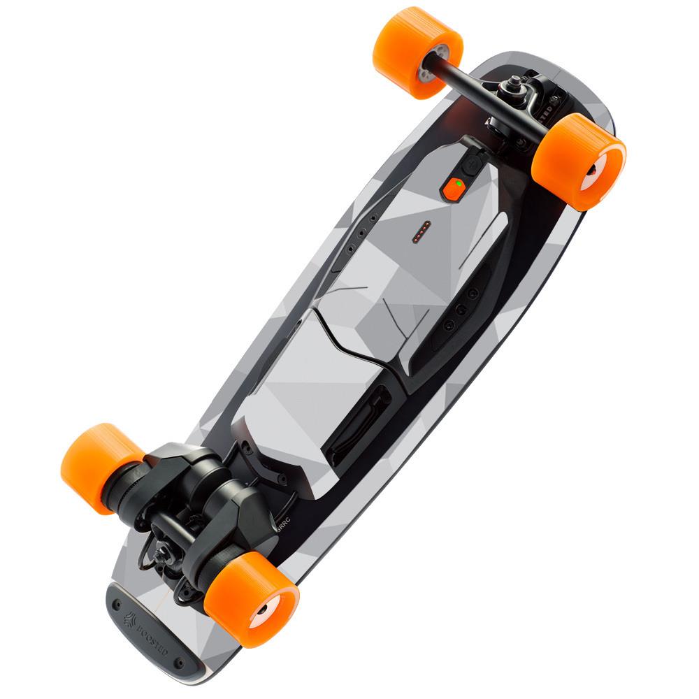 MightySkins VSNS120117  BOOMIS-Gray Polygon Skin for Boosted Board Mini S, Gray Polygon
