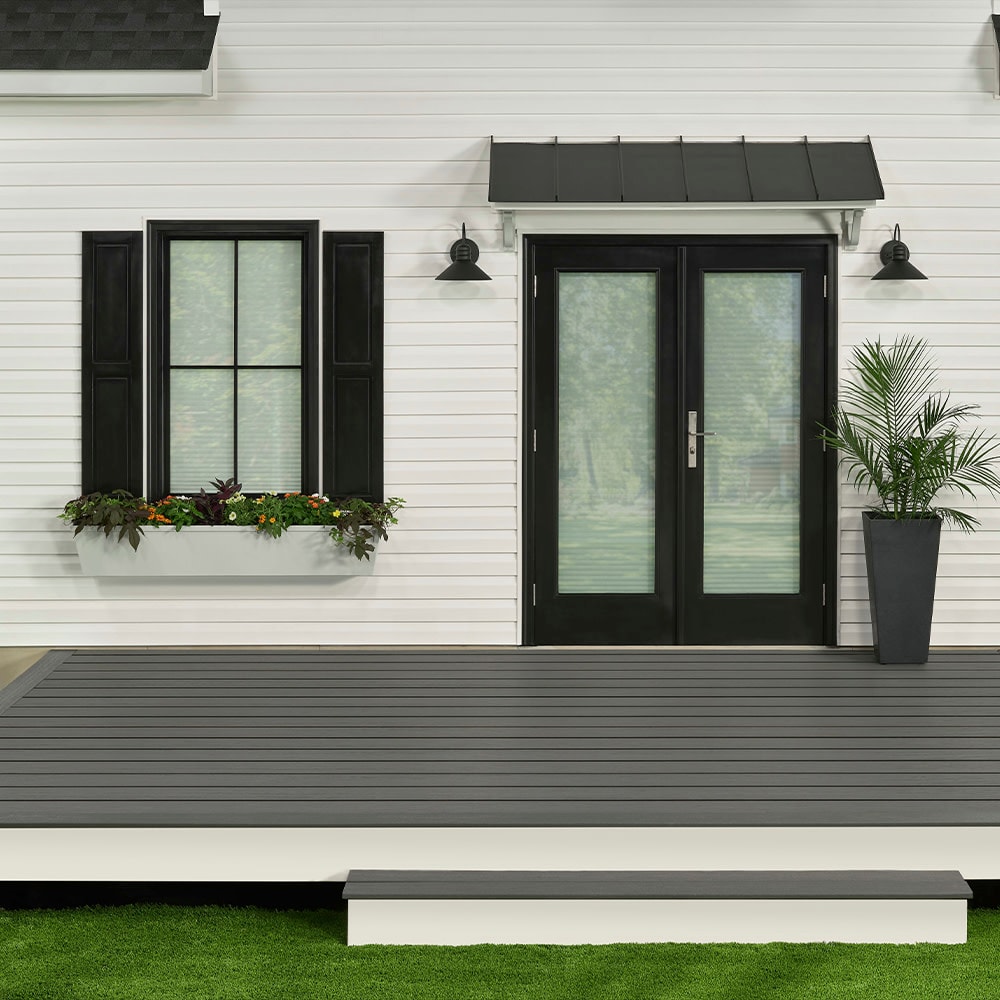 Trex Enhance Basics 1-in x 6-in x 12-ft Clam Shell Composite Deck Board ...