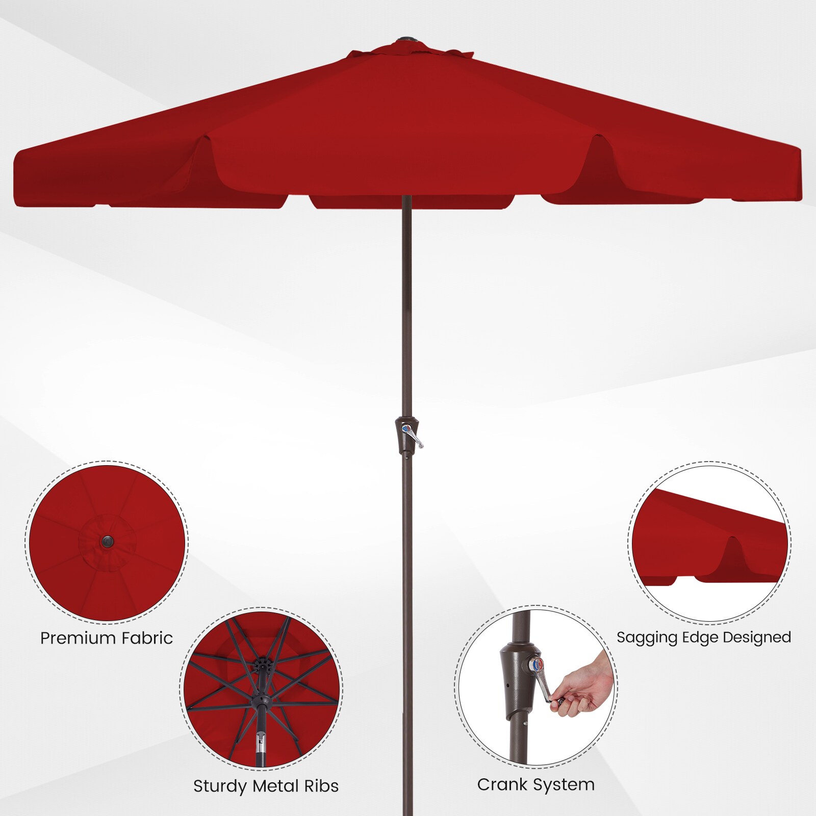 JEAREY CBZZS-11-RD Umbrellas-2 - View #5