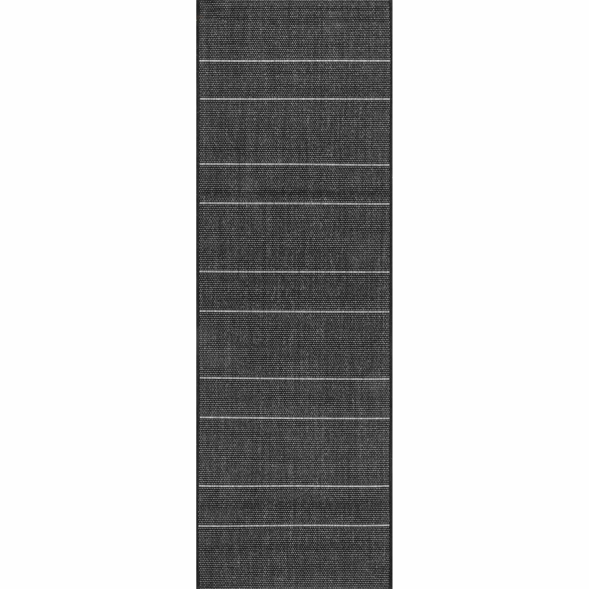 nuLOOM Outdoor Alaina Black 2 ft. x 8 ft. Runner Rug