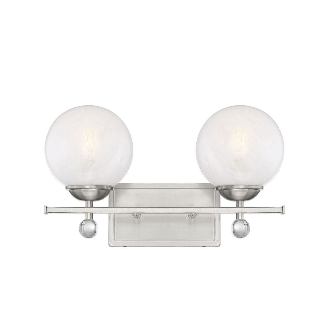  LW-SH637706 16-in 2-Light Satin Nickel Transitional Vanity Light Bar