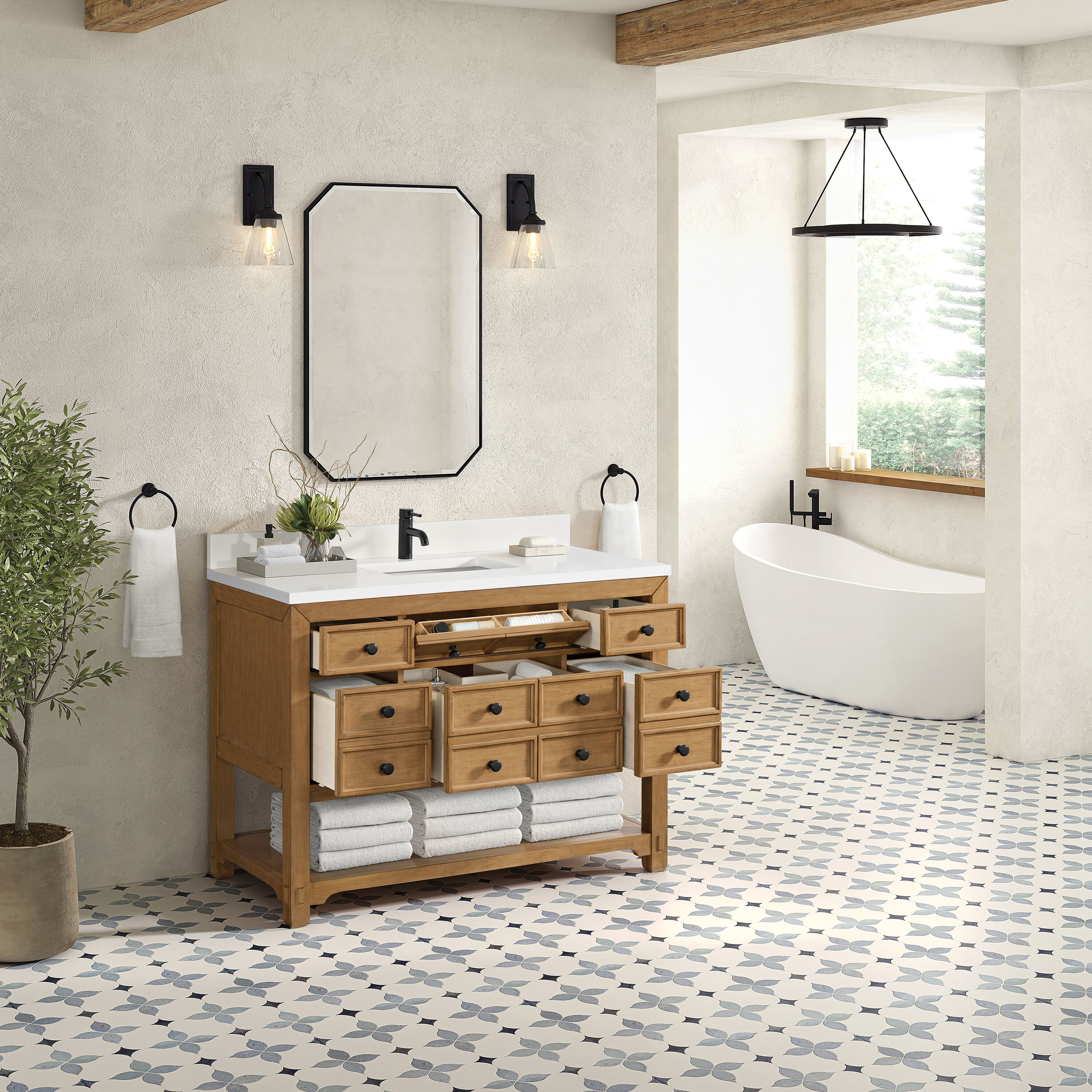 James Martin Vanities 505-V48-AMB-1WZ Bath-Vanity-Combo - View #4