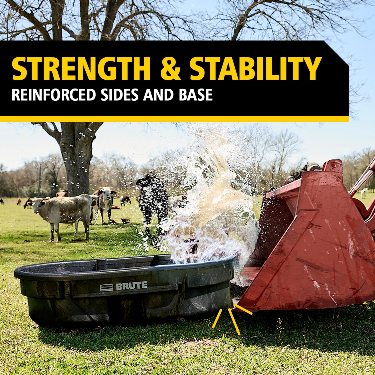 Rubbermaid Commercial Products FG424300BLA Stock-Tanks - View #5