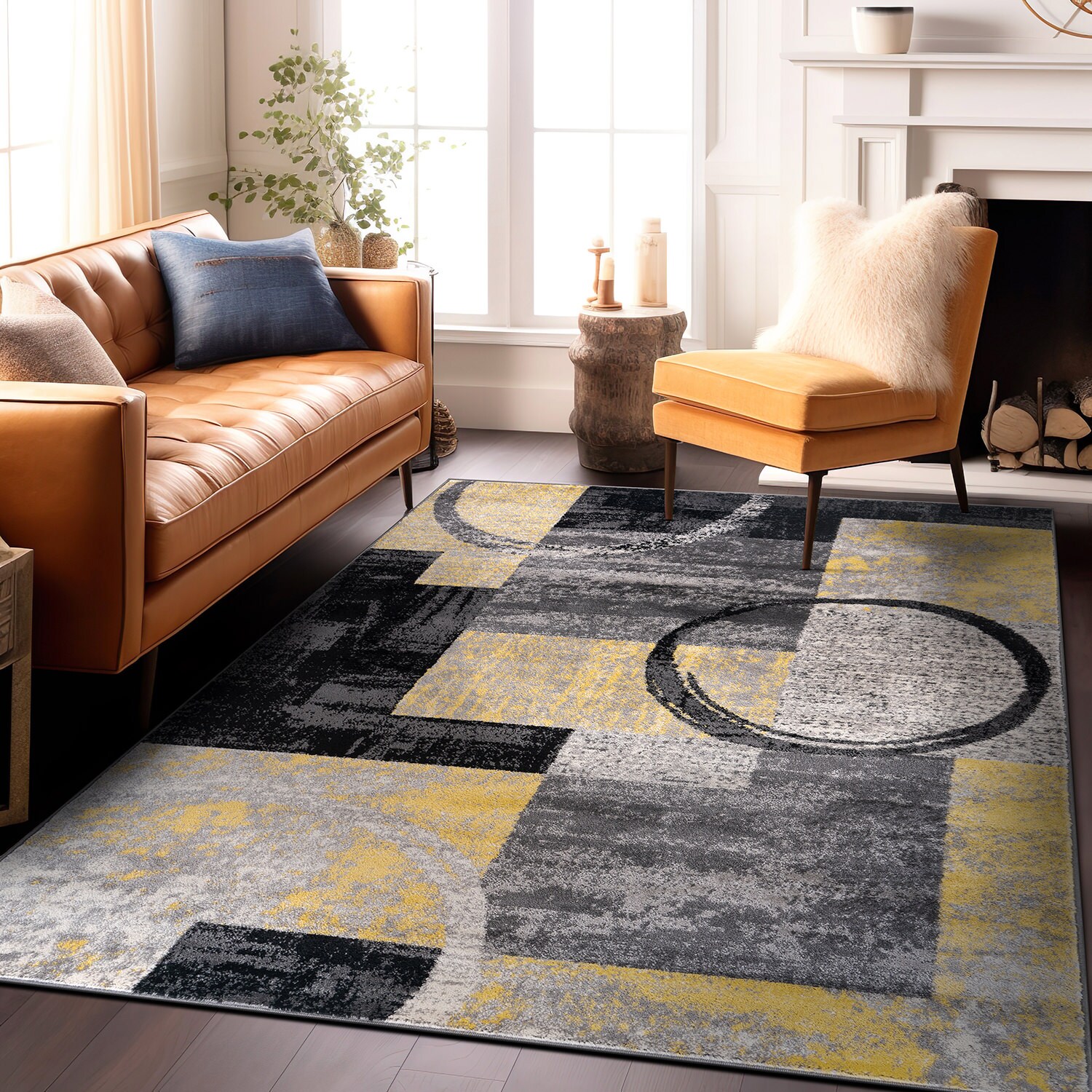 World Rug Gallery 307YELLOW5X8 rugs - View #8
