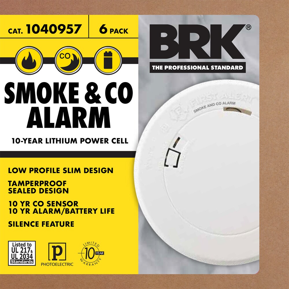 First Alert 10-Year Battery-Operated Carbon Monoxide Detector in