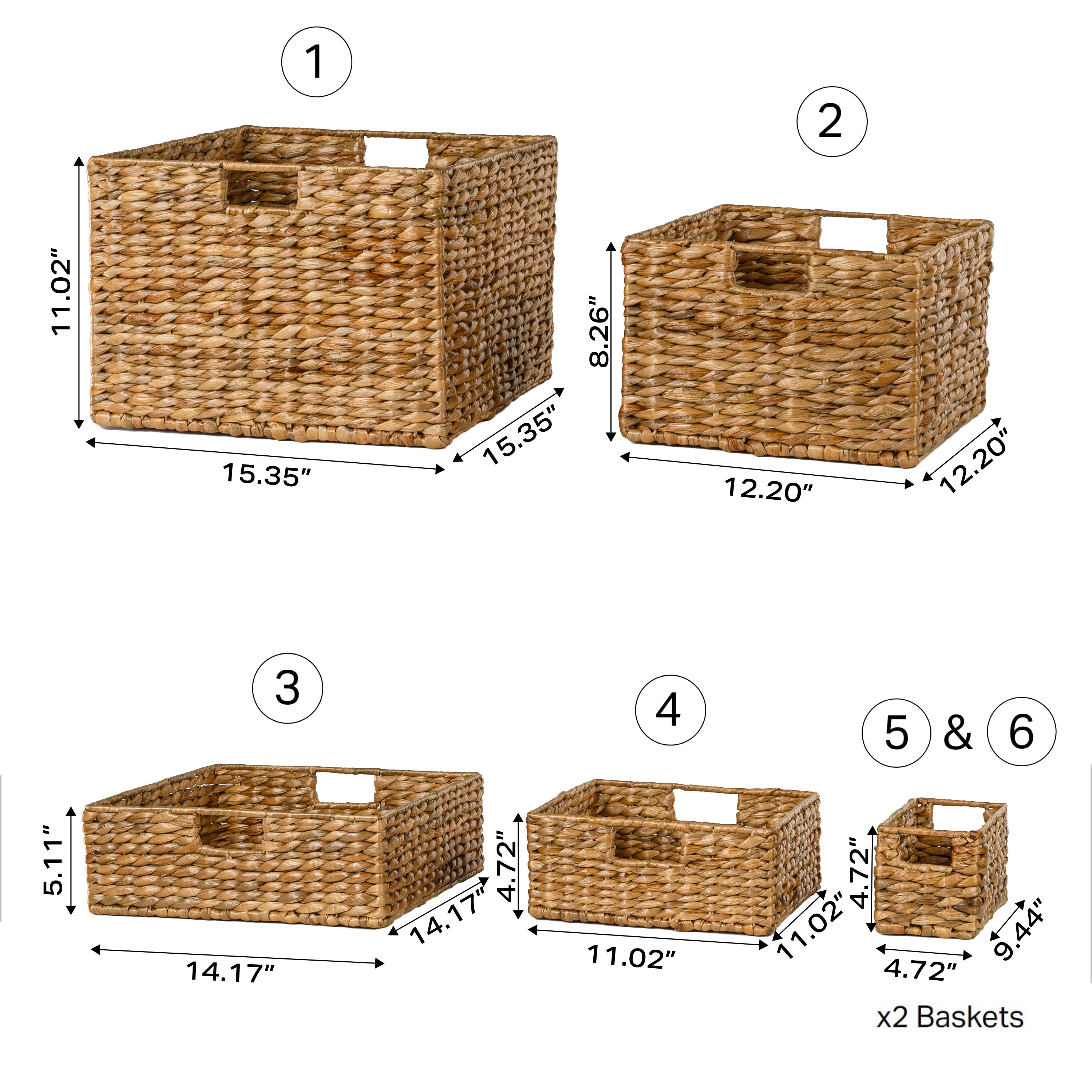 happimess BSK1010A-10SET Bins-Baskets - View #4