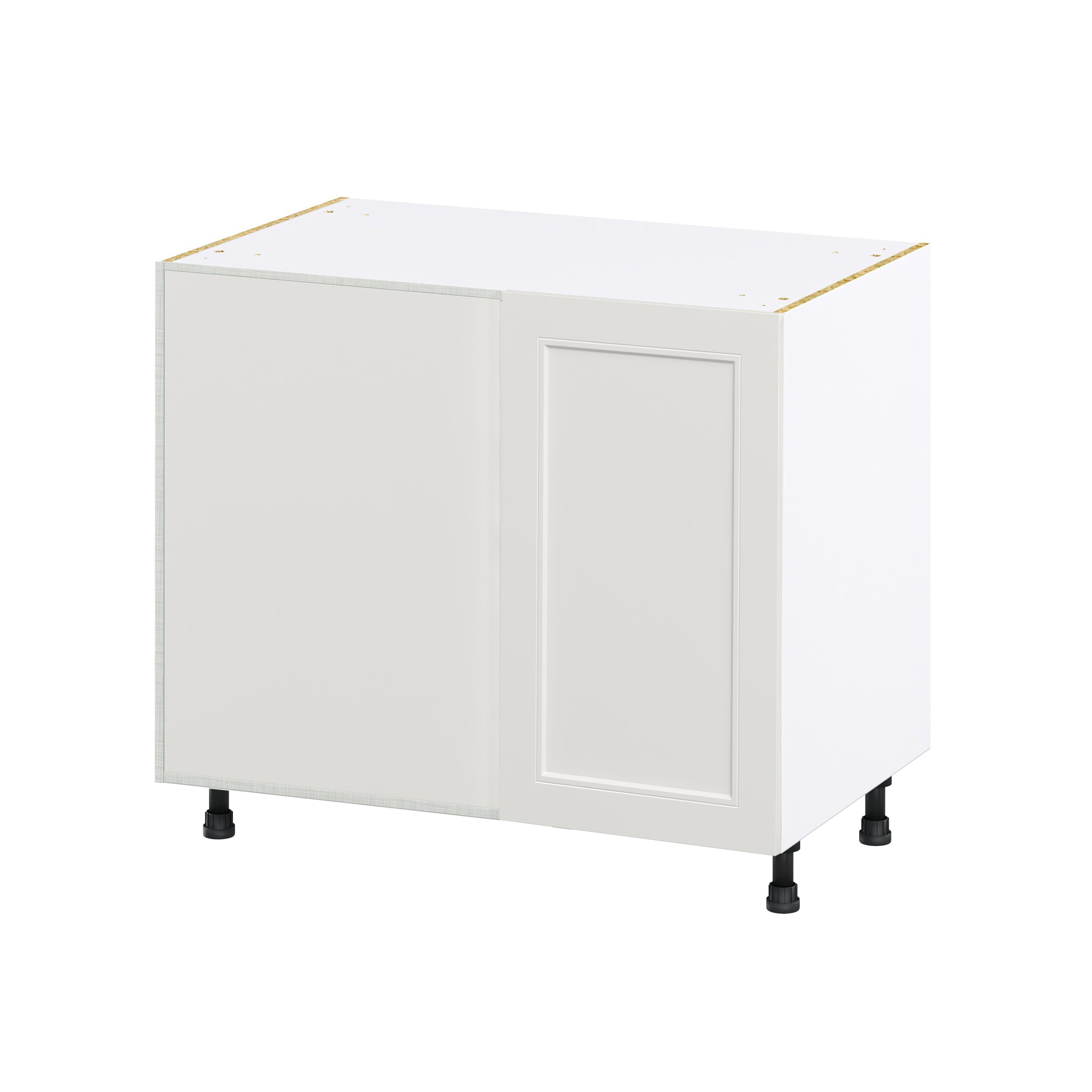 Hugo&Borg DSBBCL39LC-BE Belcourt 39-in W x 34.5-in H x 24-in D Painted Light Gray Blind Blind Base Fully assembled Cabinet (Recessed Panel Shaker)