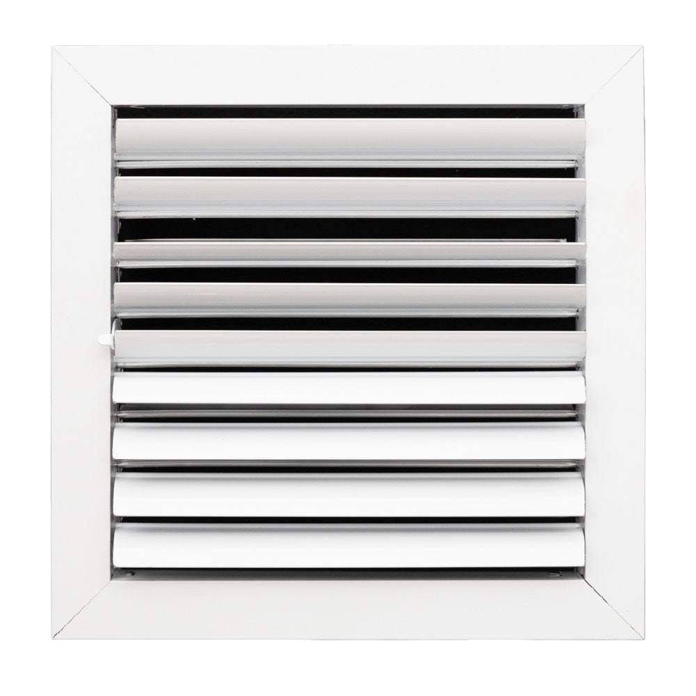 ACLaminaire 10-Inches x 10-Inches 2-way Aluminum Ceiling Diffuser in White #LCL2-180M10X10