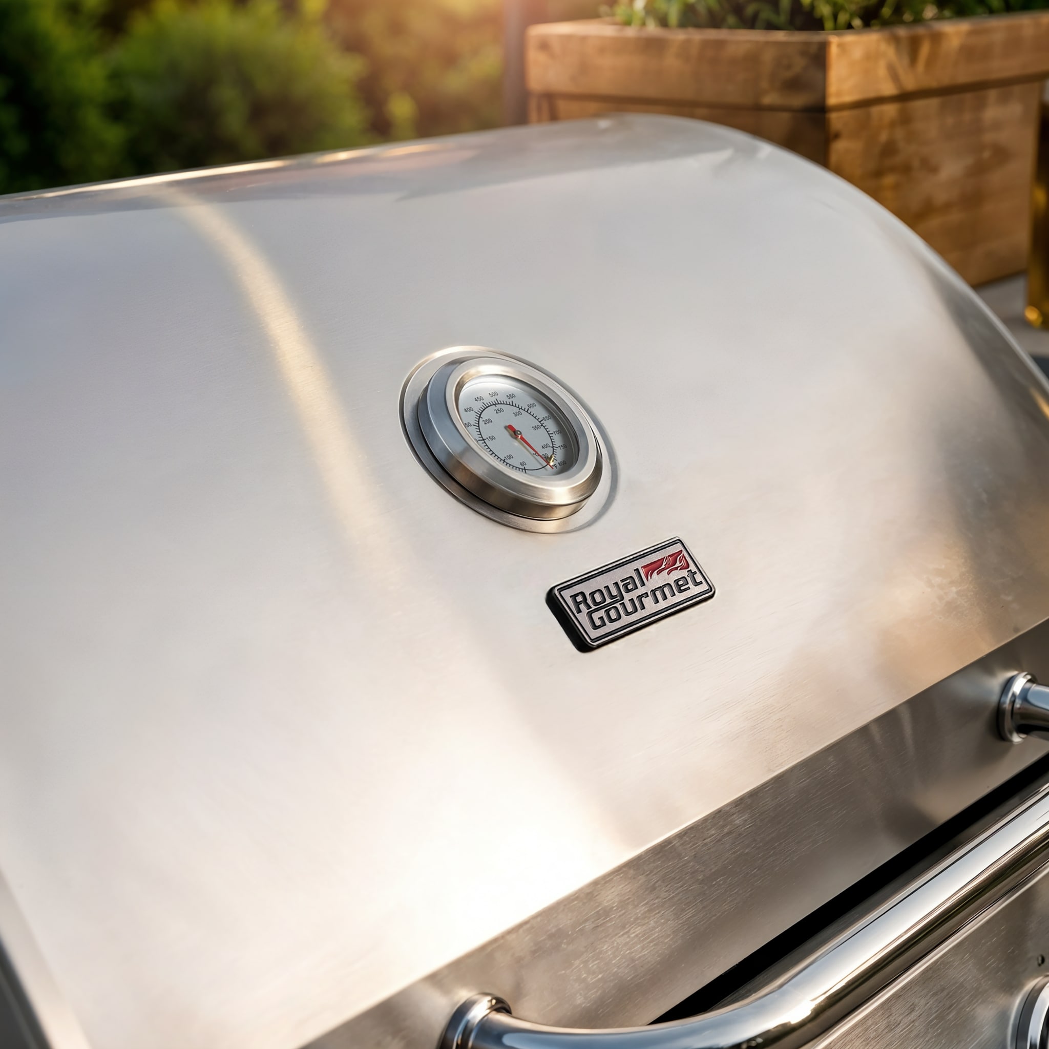 Royal Gourmet Cabinet Style Grill and Cover Bundle Silver 6 -Burner Liquid Propane Gas Grill 1 -Side Burner Sansujyuku sansujyuku.com