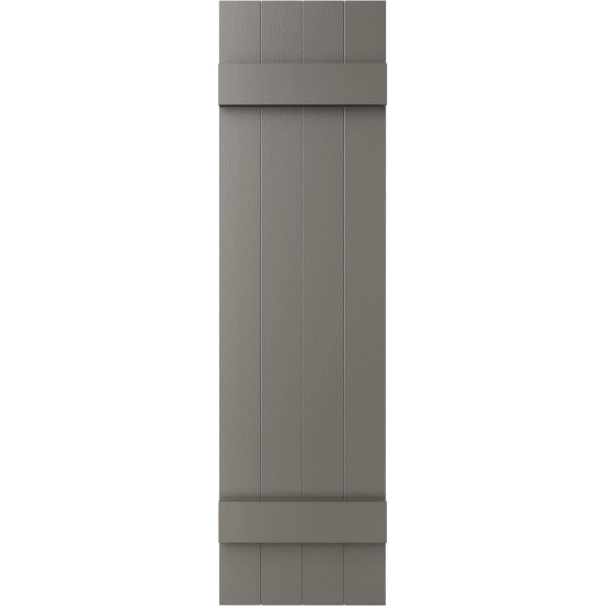 Ekena Millwork LJ4S14X04300TG 14-in W x 43-in H Tuxedo Grey Board and batten Exterior Shutters ( 2 -Pack )