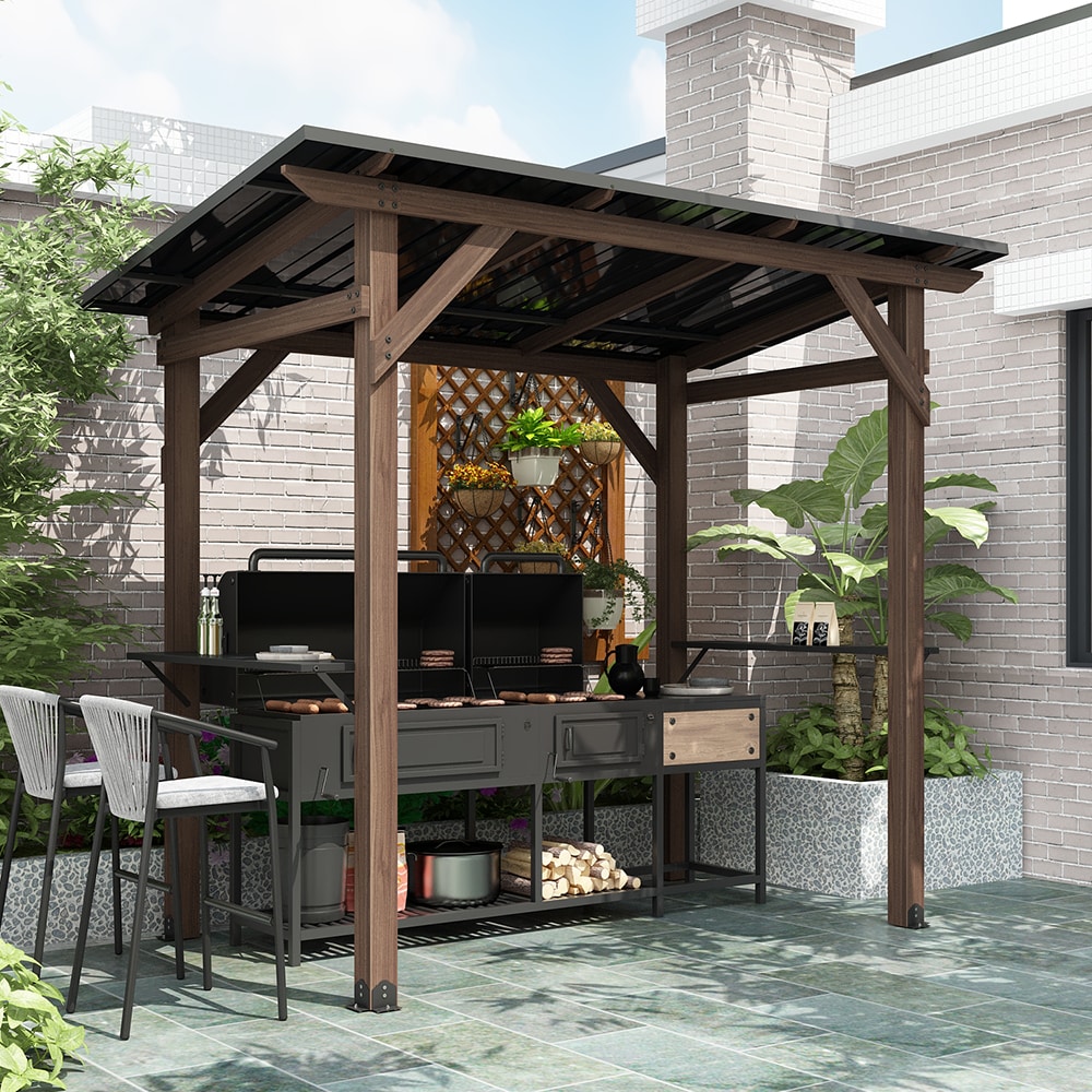 Homsee C-KF510013-01-AB Wood-Resin-Gazebos - View #4